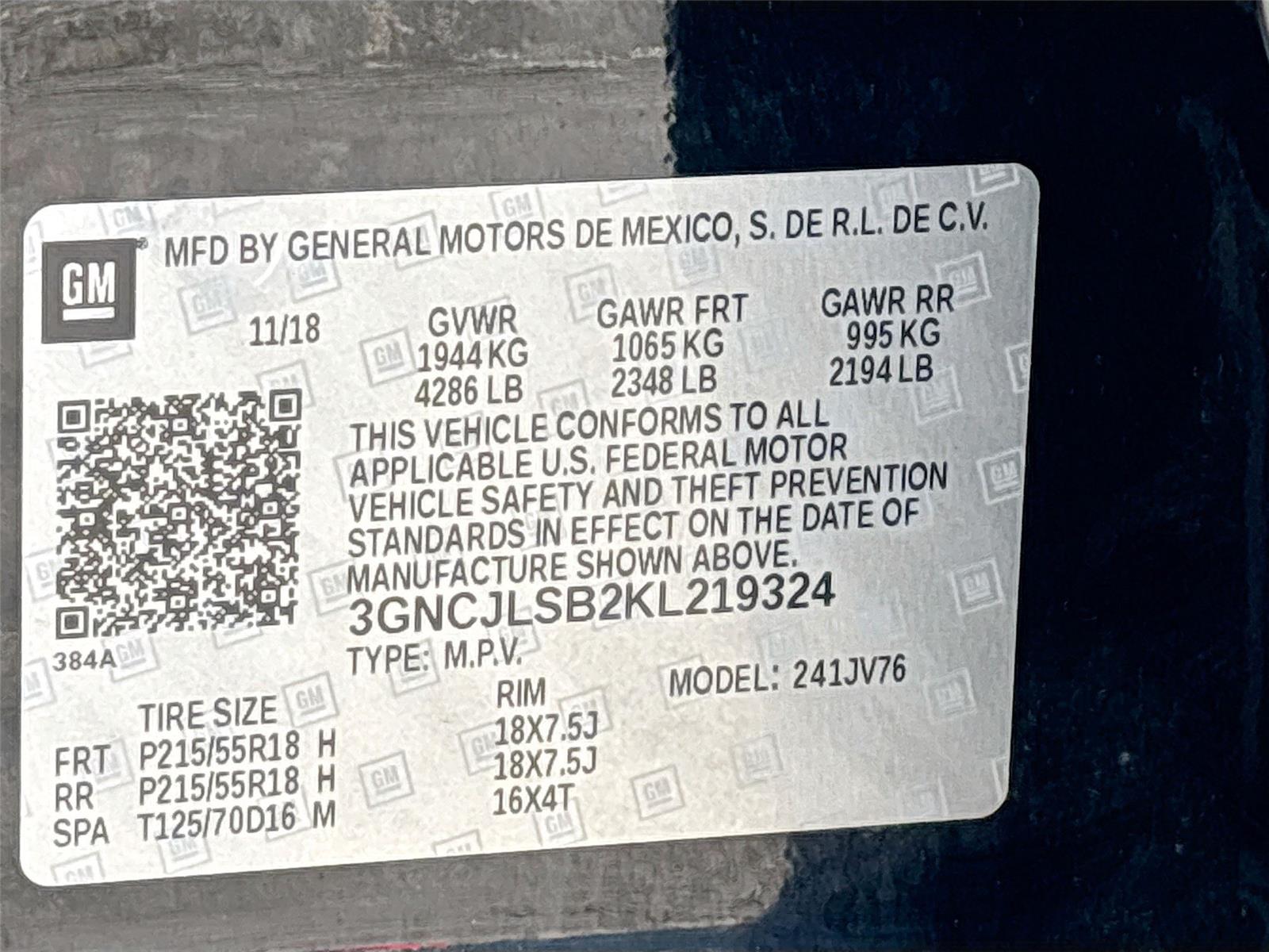 2019 Chevrolet Trax LT