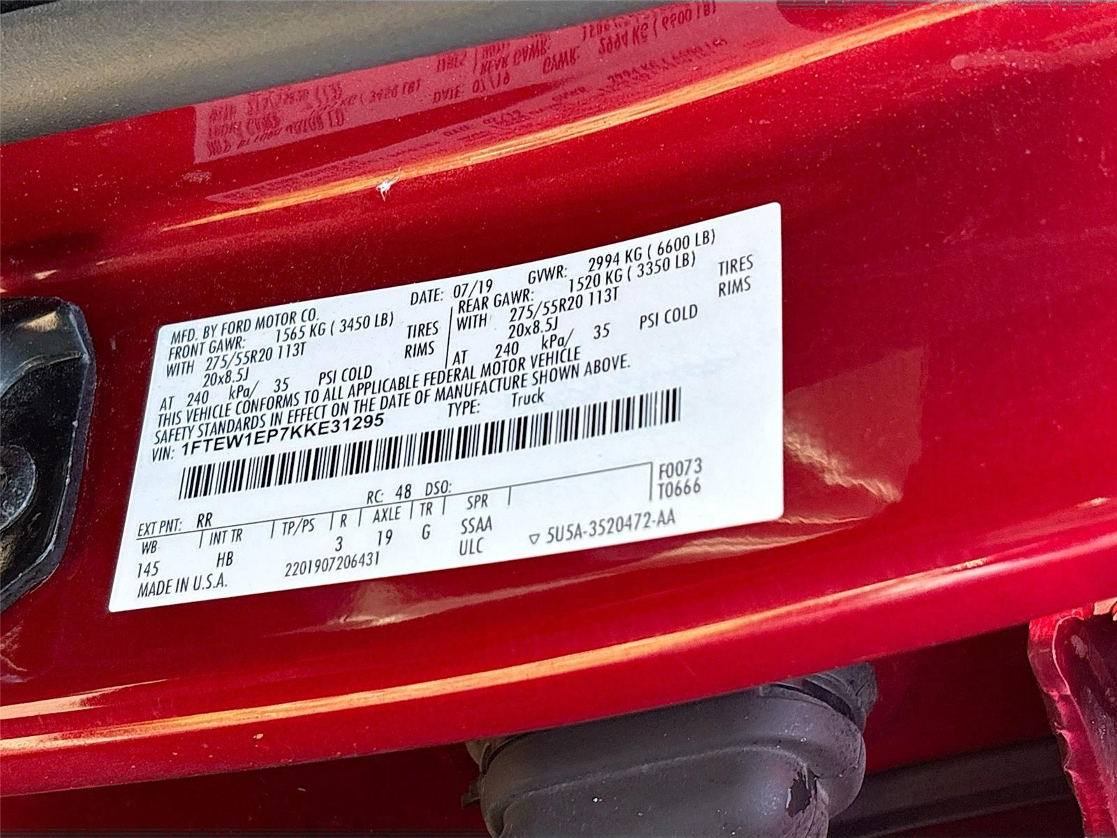 2019 Ford F-150 LARIAT