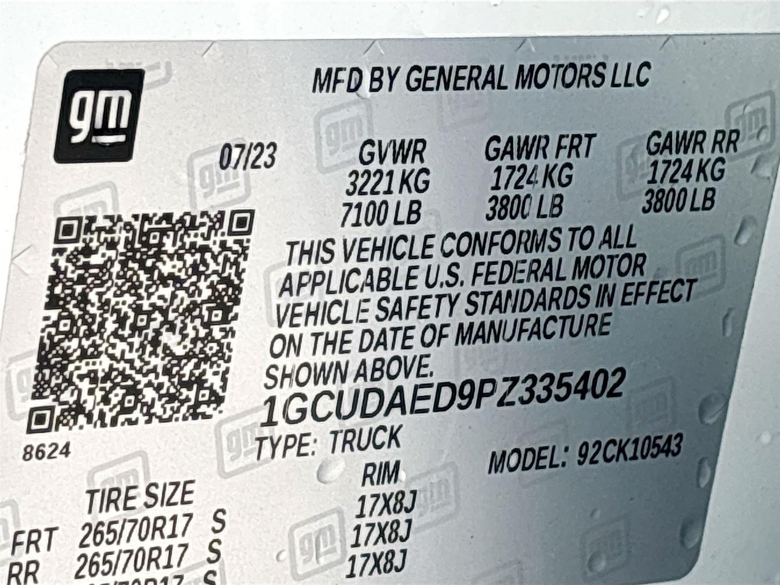 2023 Chevrolet Silverado 1500 Work Truck