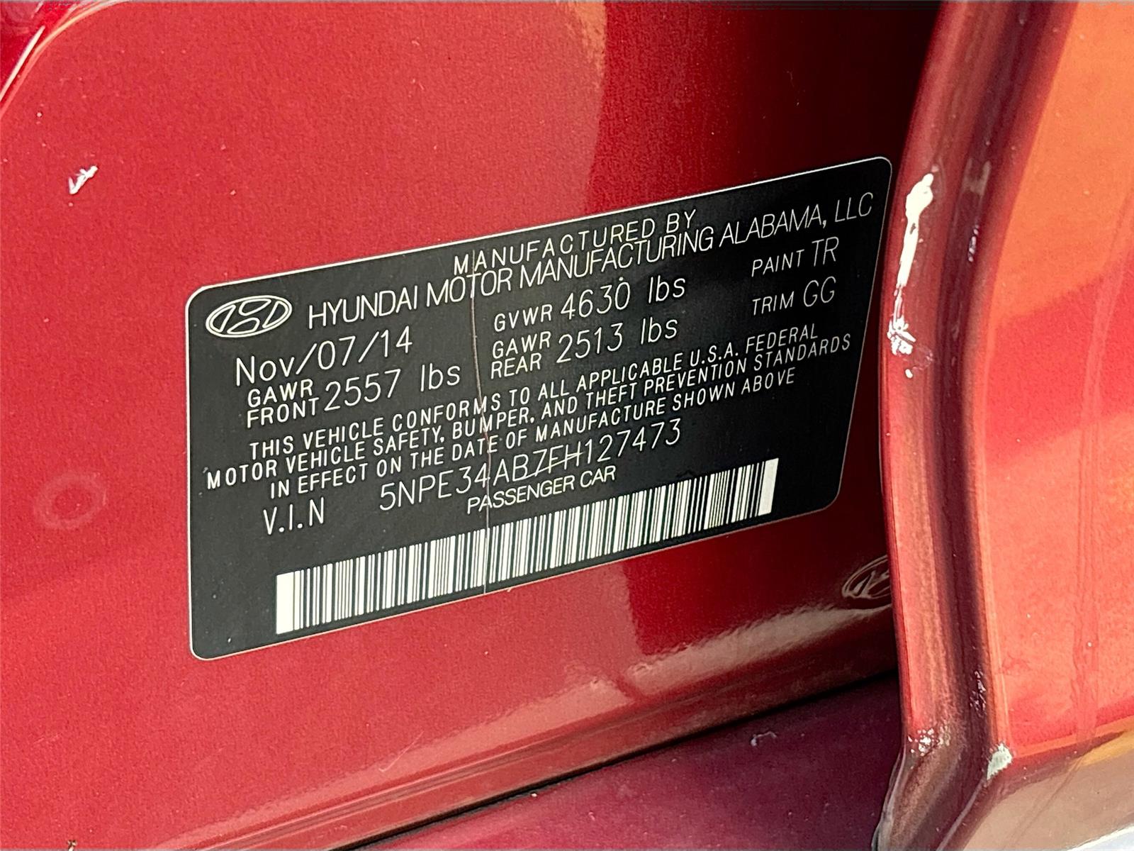 2015 Hyundai Sonata 2.0T Limited