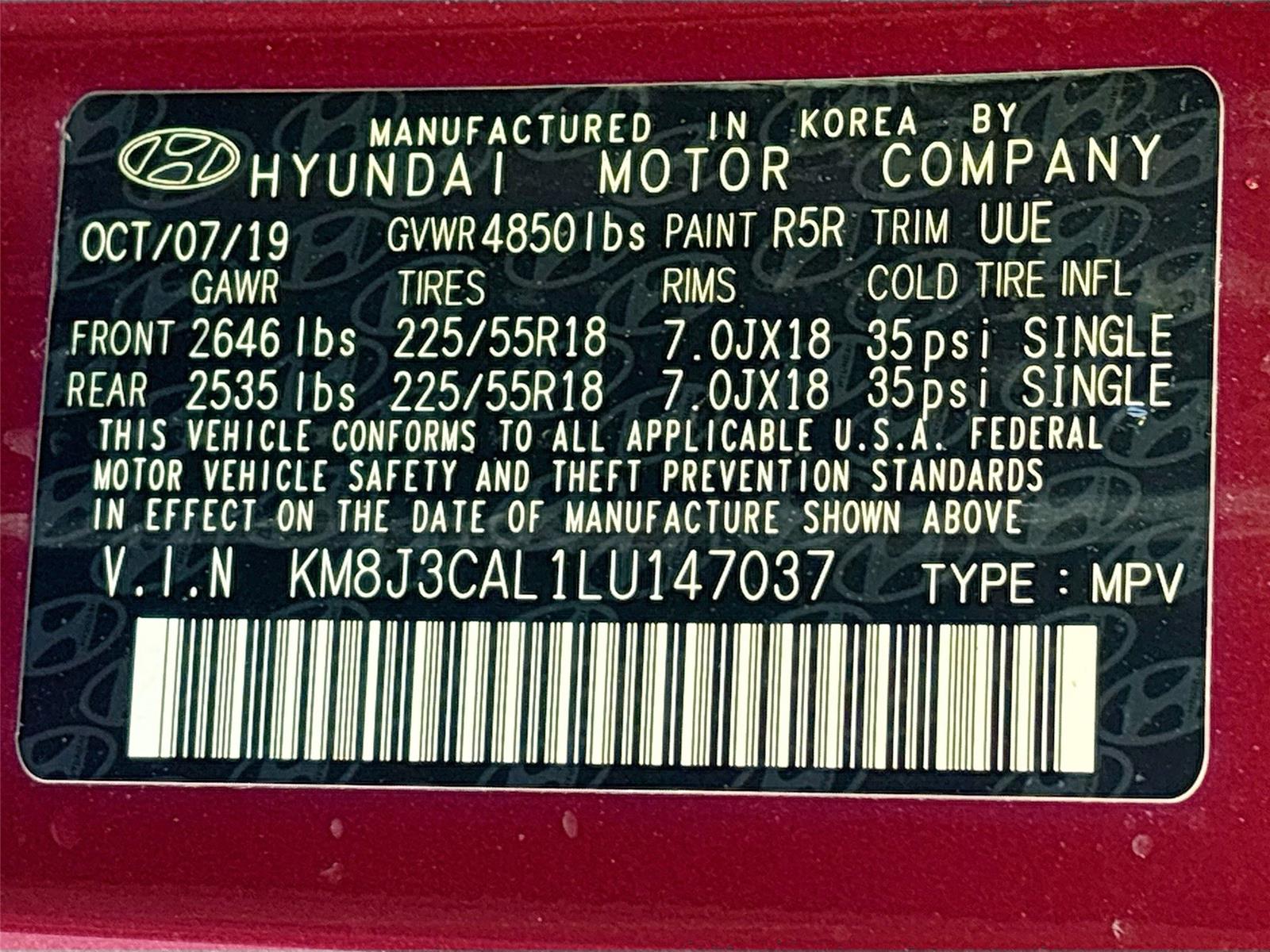 2020 Hyundai Tucson Ultimate