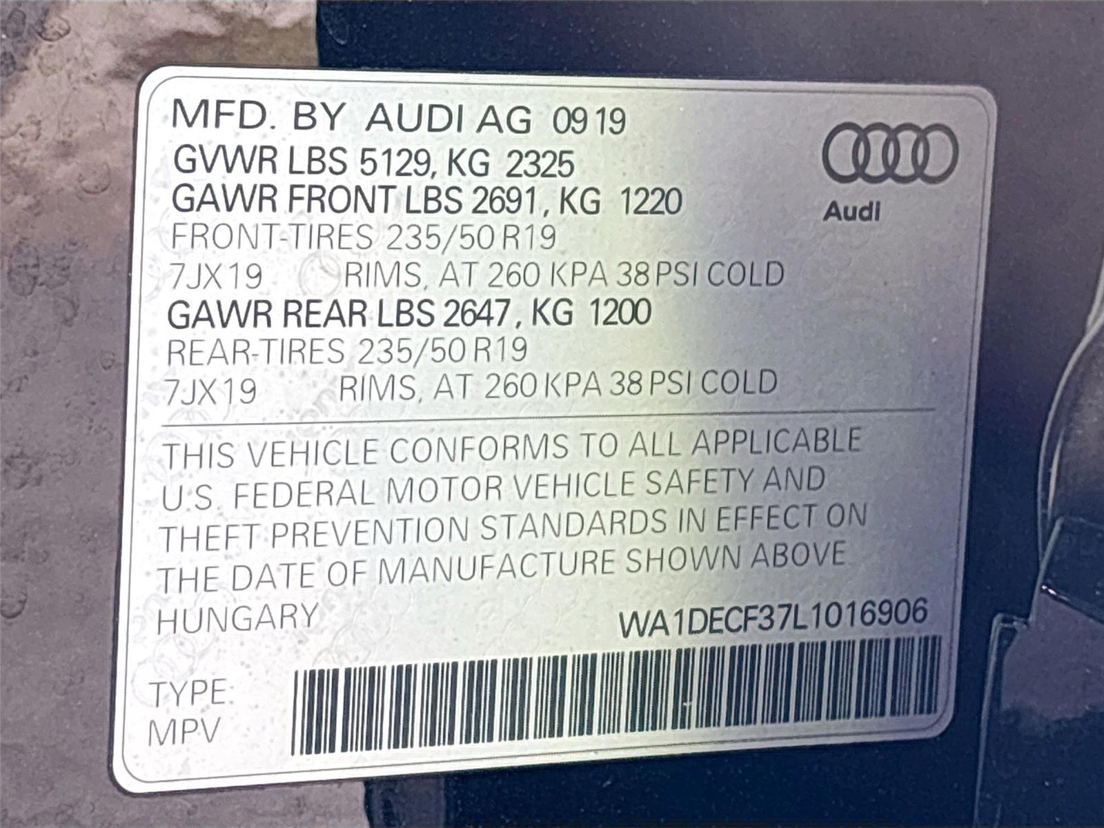 2020 Audi Q3 S line Premium