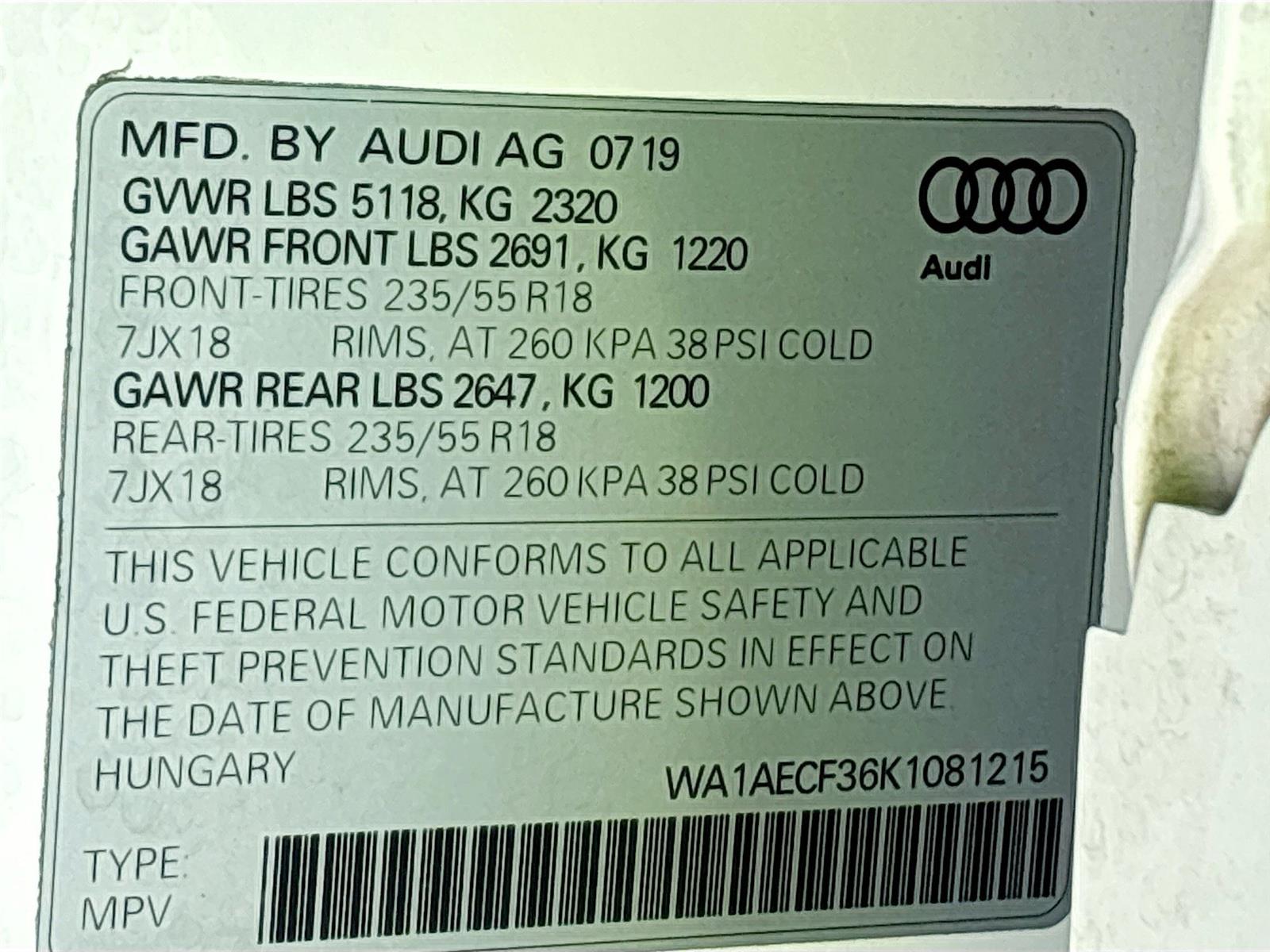 2019 Audi Q3 Premium