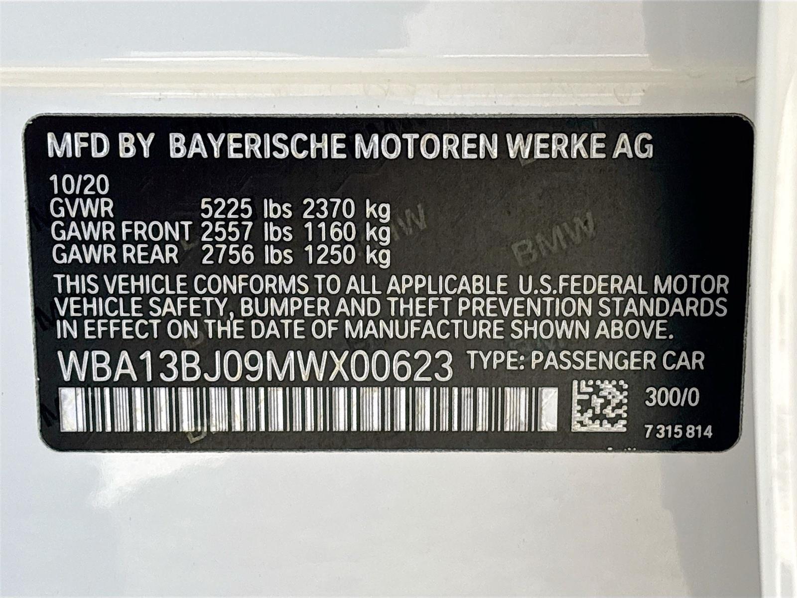 2021 BMW 5 Series 530i xDrive