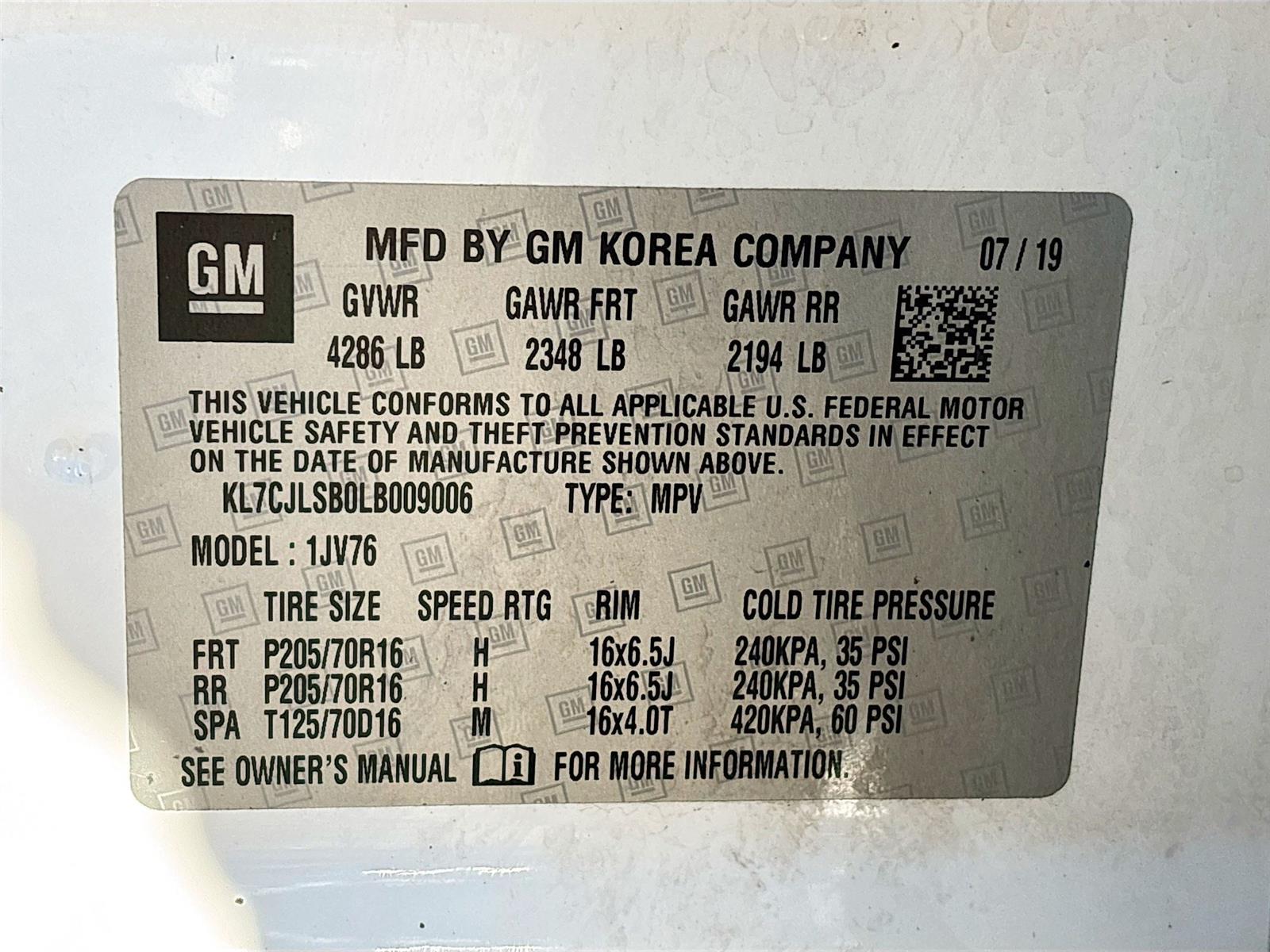 2020 Chevrolet Trax LT