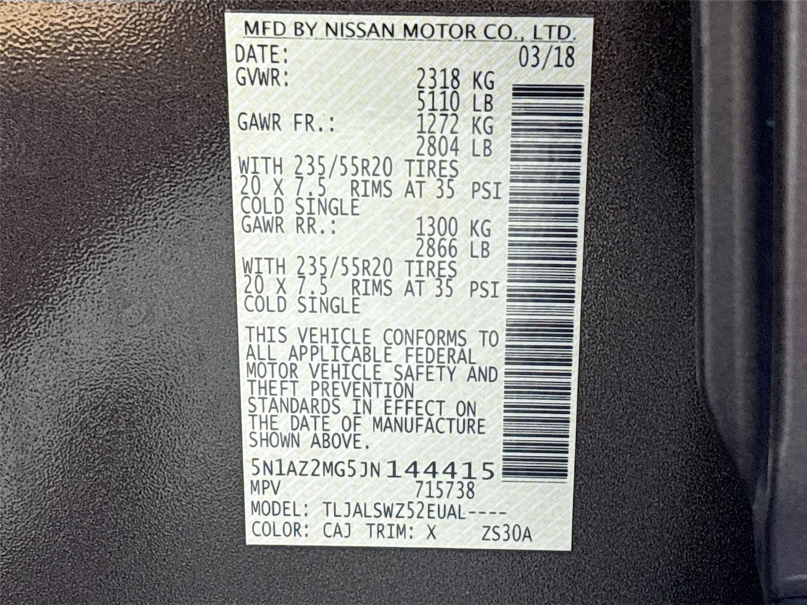 2018 Nissan Murano Platinum