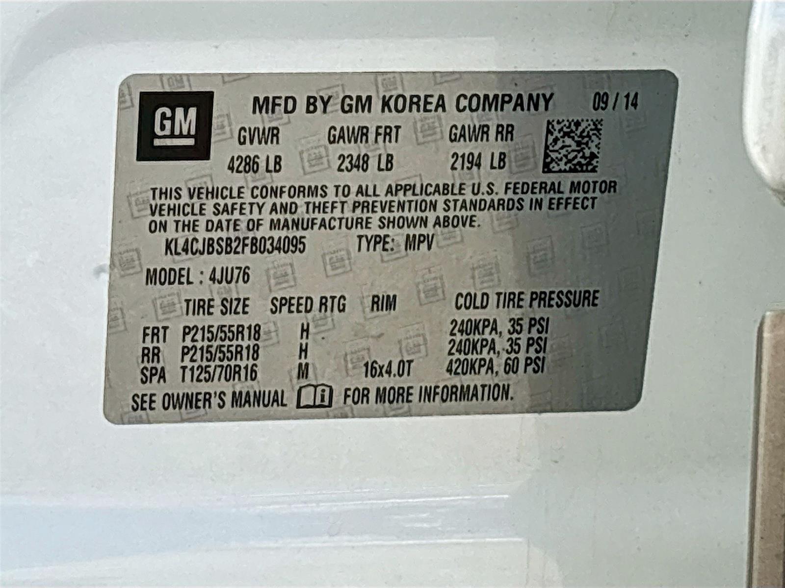 2015 Buick Encore Convenience