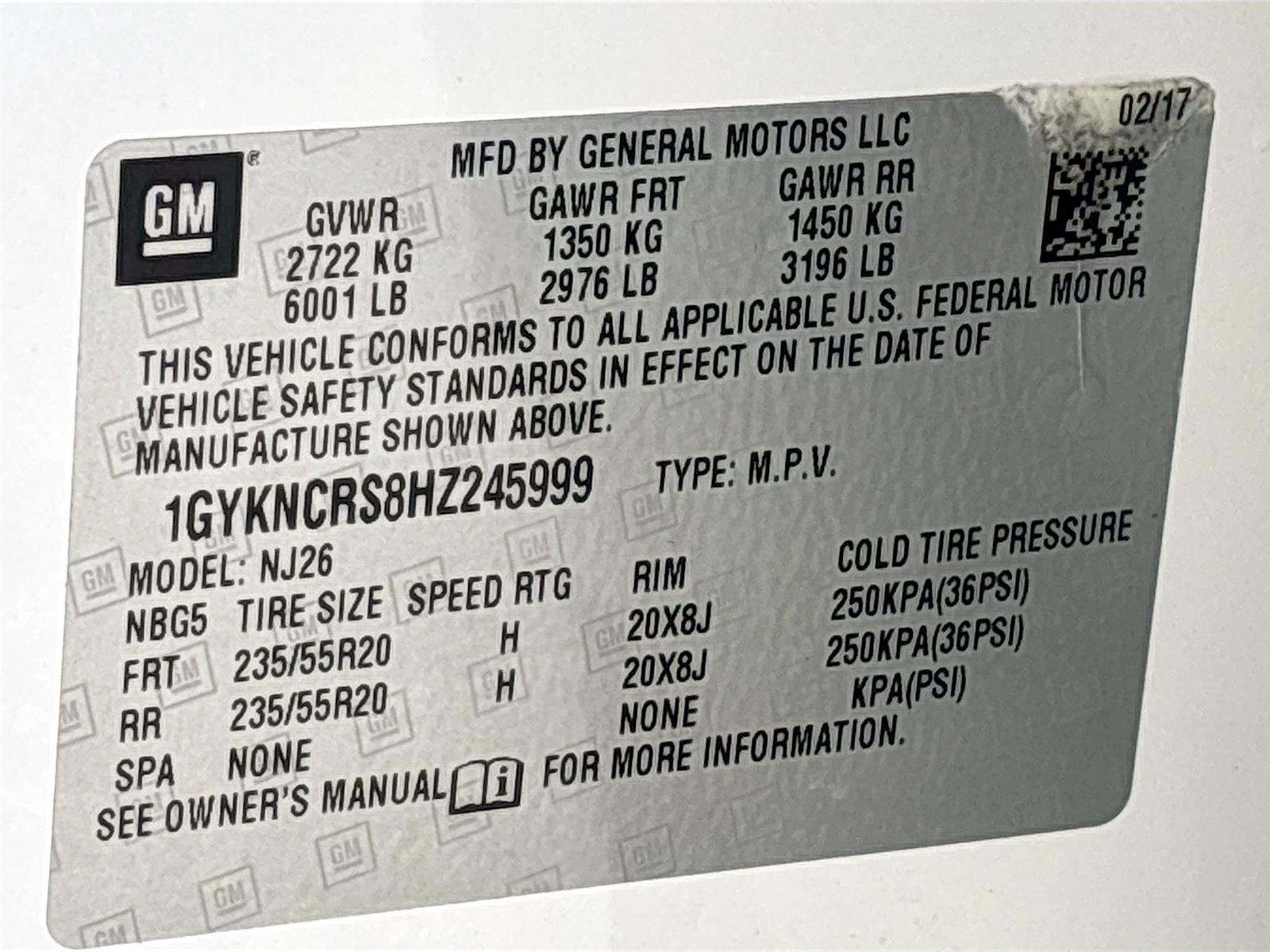 2017 Cadillac XT5 Premium Luxury FWD