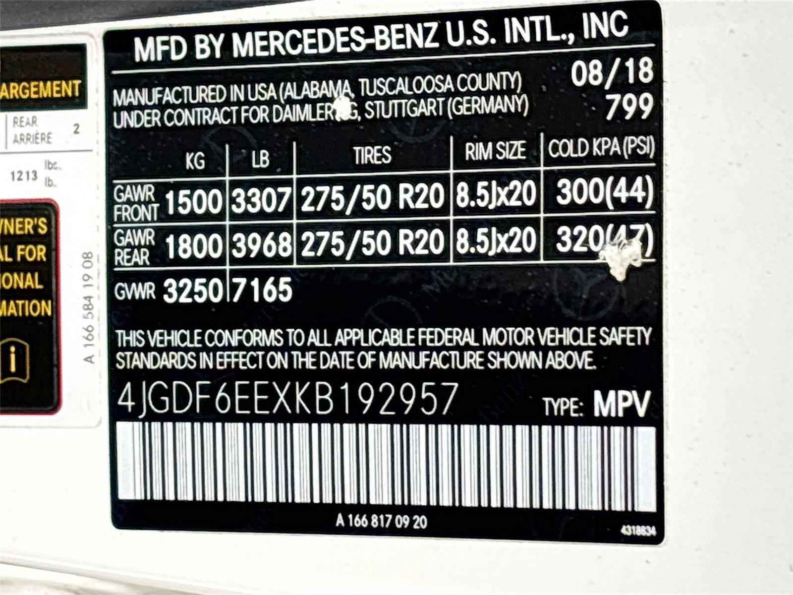 2019 MERCEDES-BEN GLS 450 4MATIC