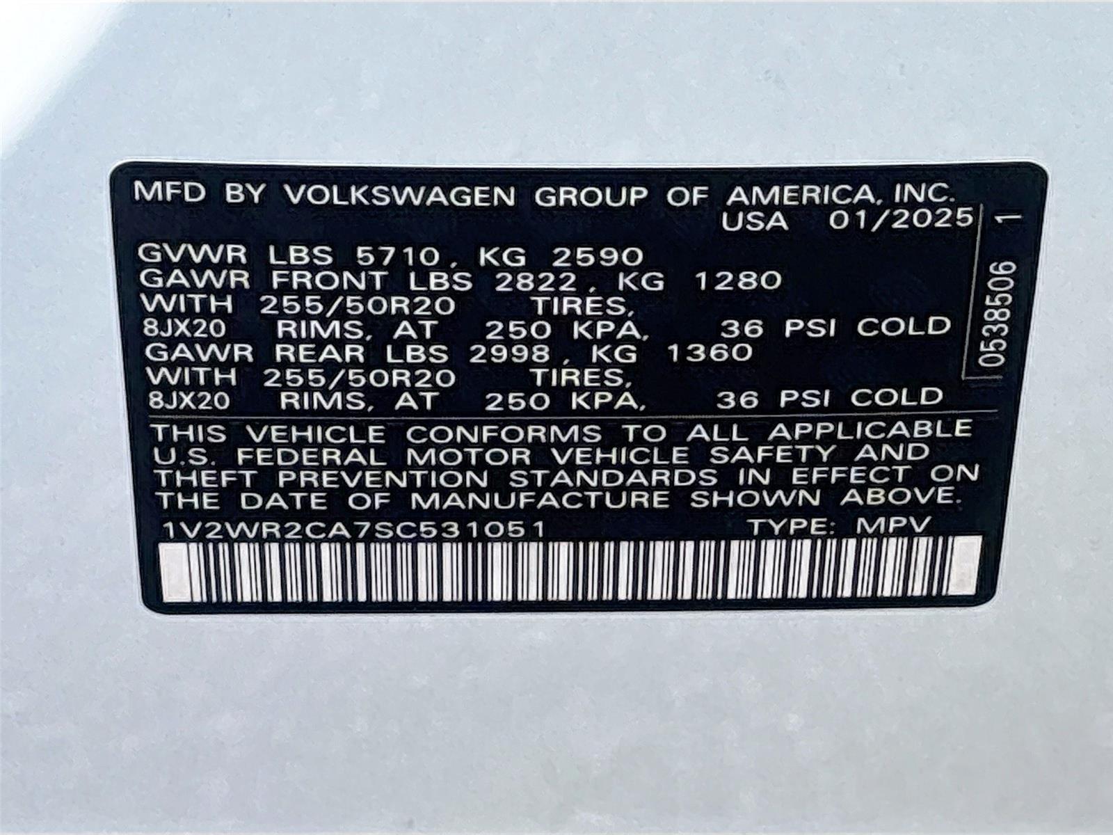 2025 Volkswagen Atlas 2.0T SE w/Technology