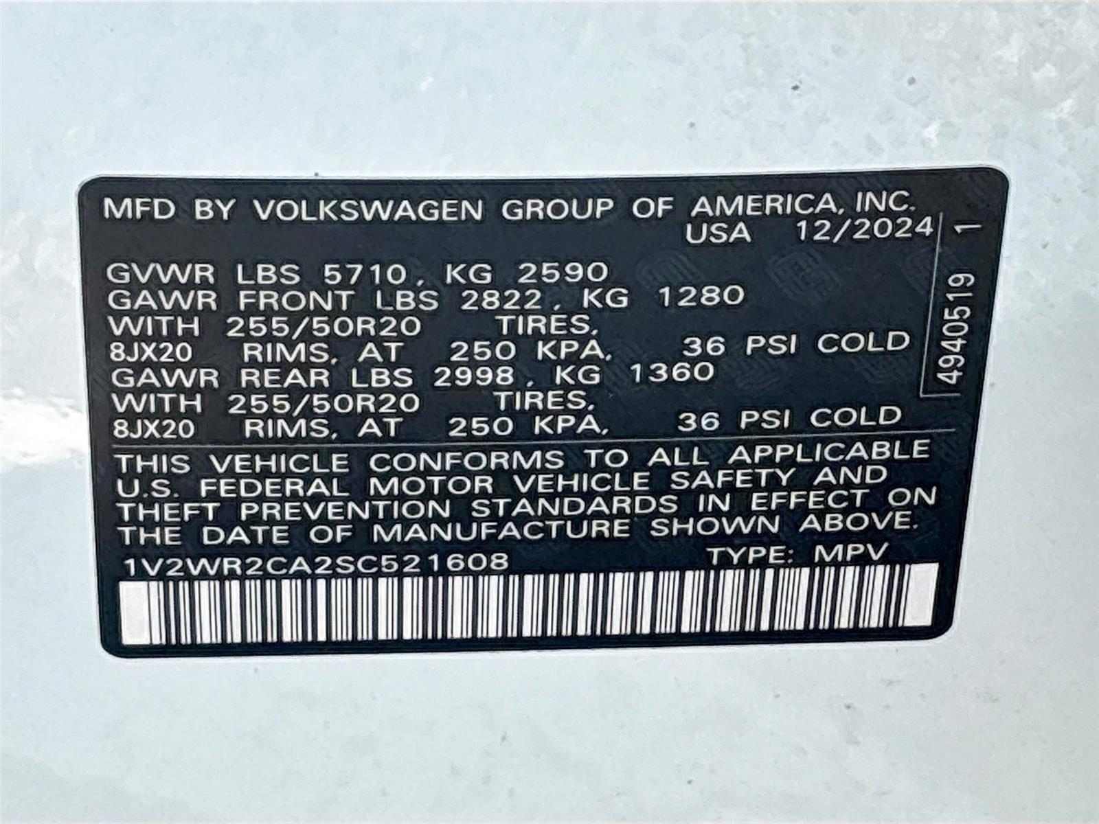 2025 Volkswagen Atlas 2.0T SE w/Technology