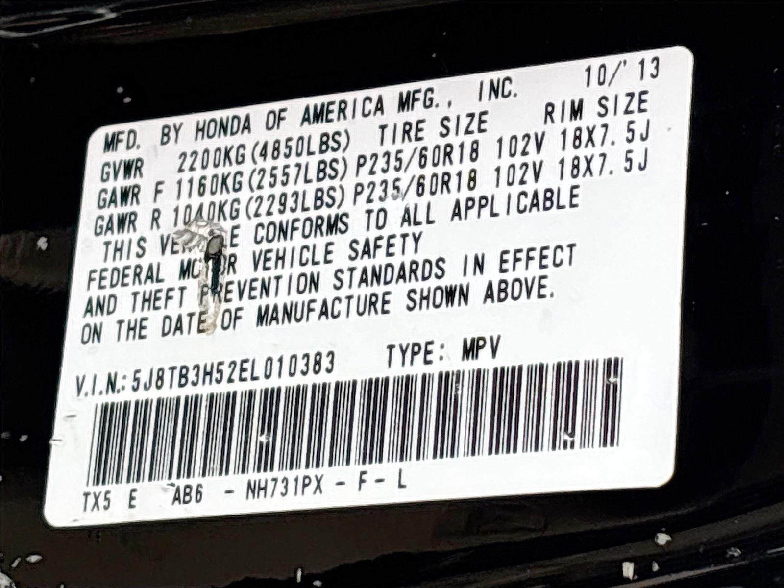 2014 Acura RDX Tech Pkg