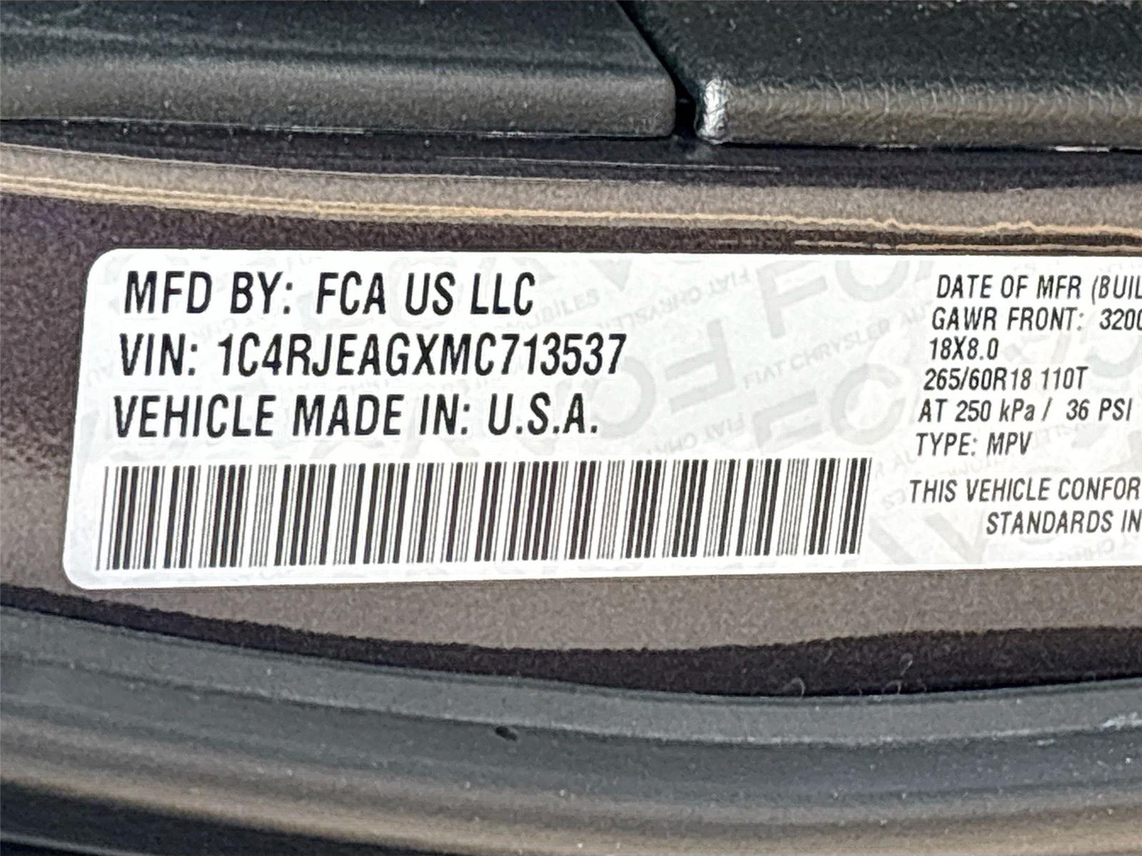 2021 Jeep Grand Cherokee Laredo E