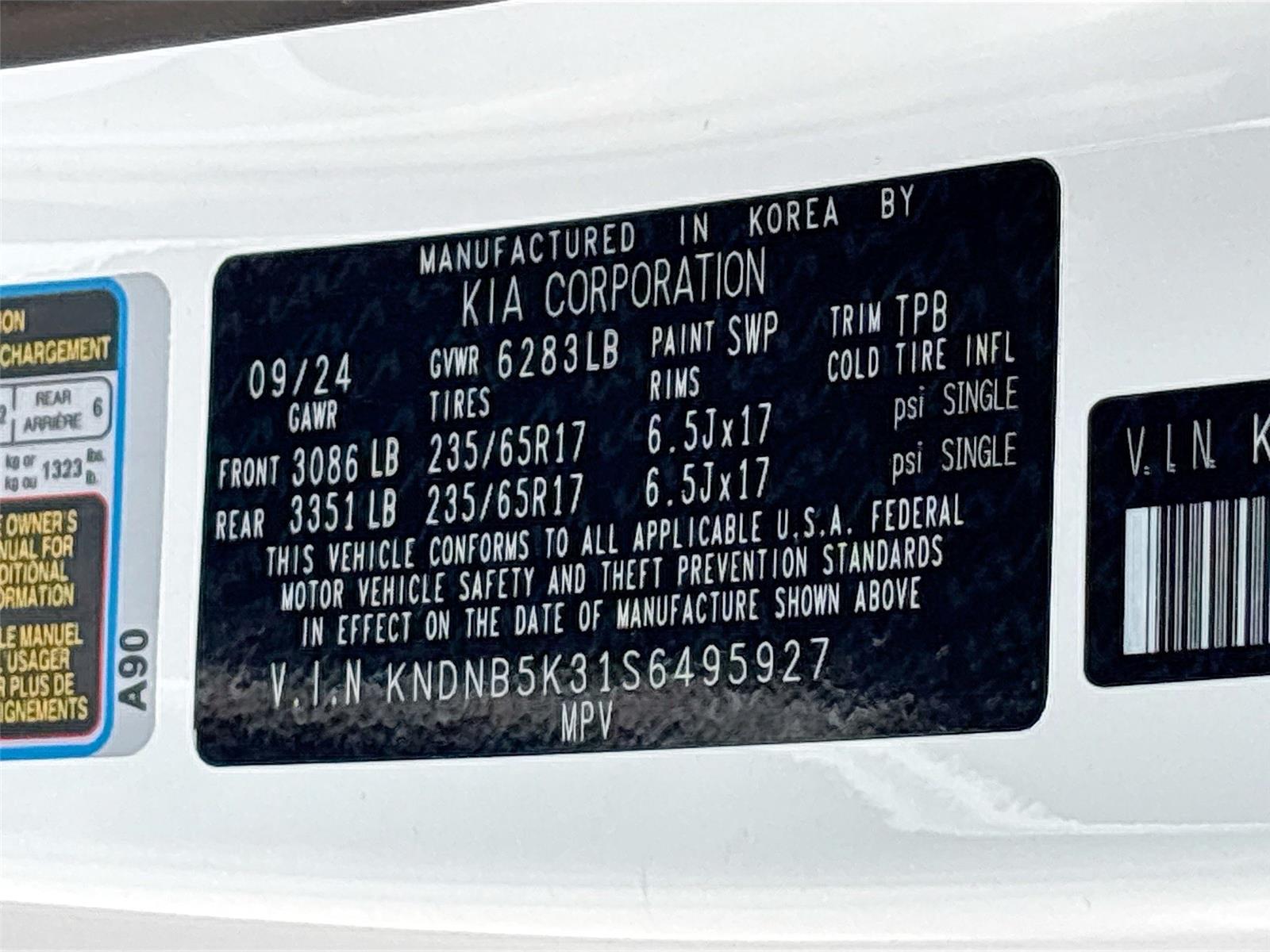 2025 Kia Carnival LXS