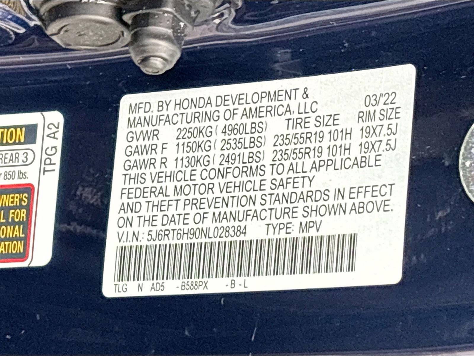 2022 Honda CR-V Hybrid Touring