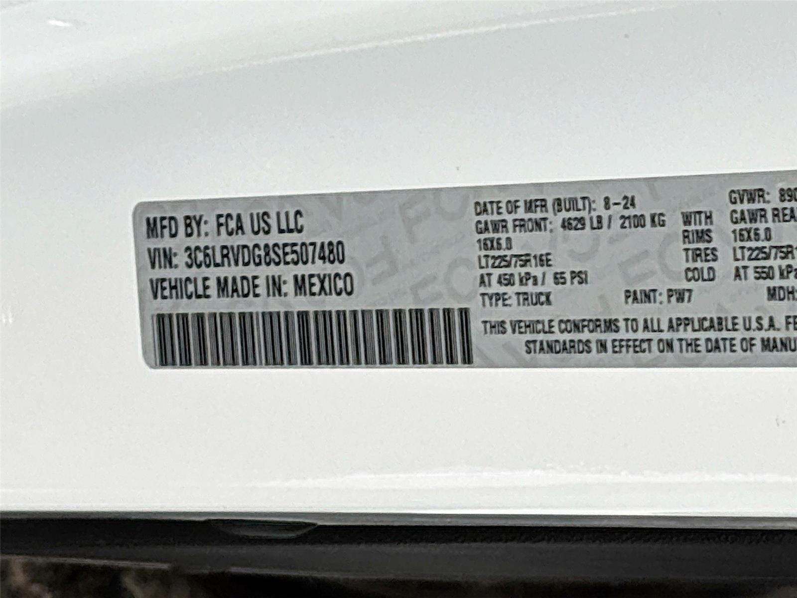 2025 Ram ProMaster Cargo Van Tradesman