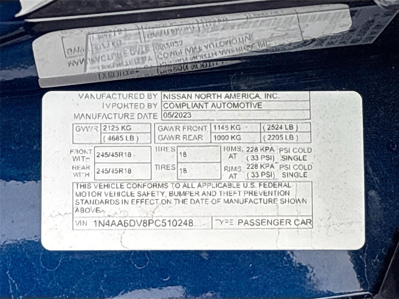 2023 NISSAN MAXIMA SL