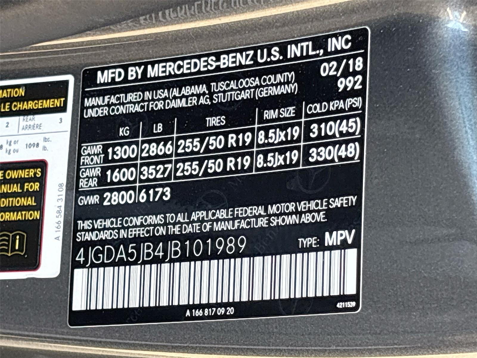 2018 Mercedes-Benz GLE GLE 350