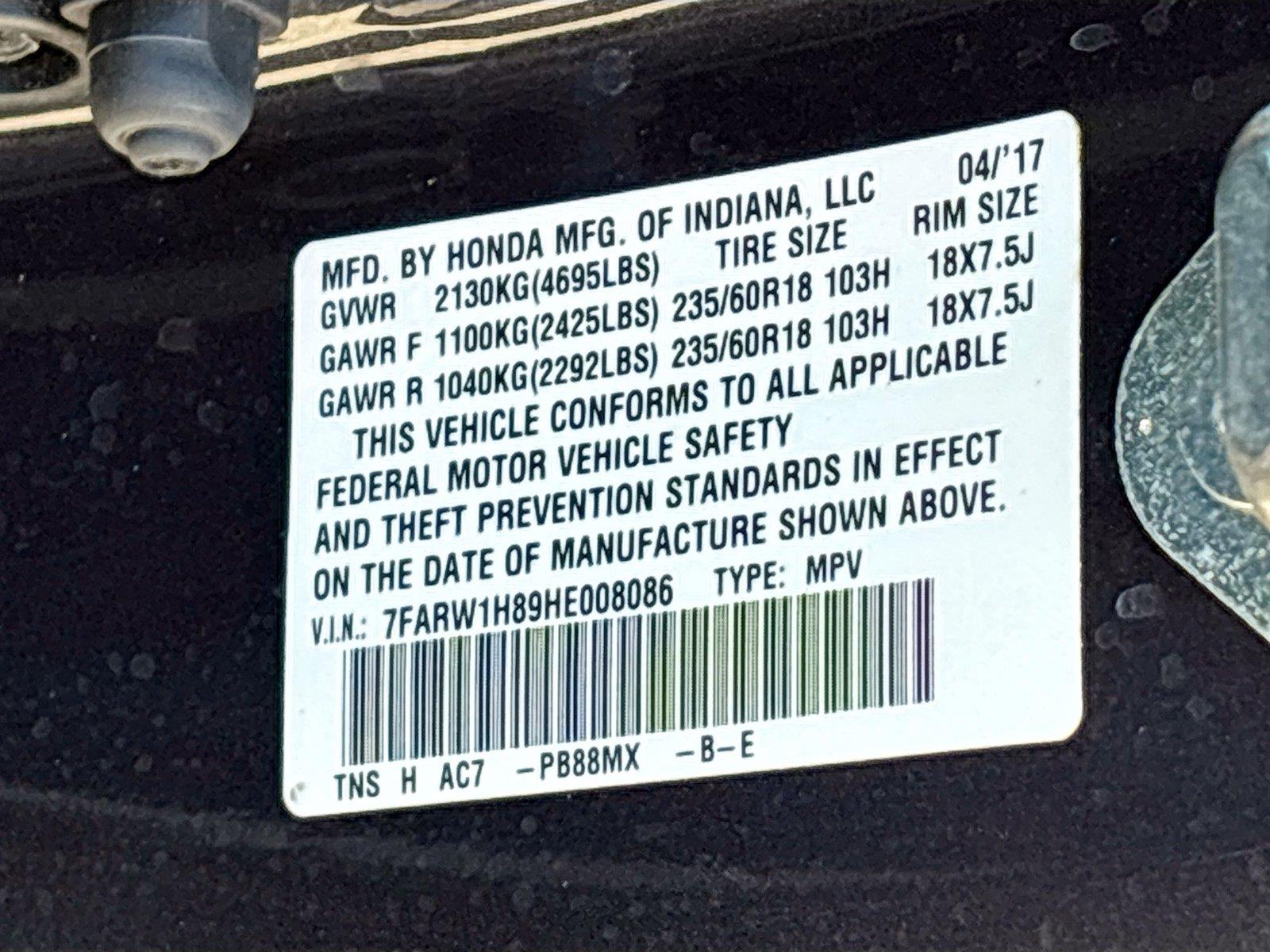 2017 Honda CR-V EX-L