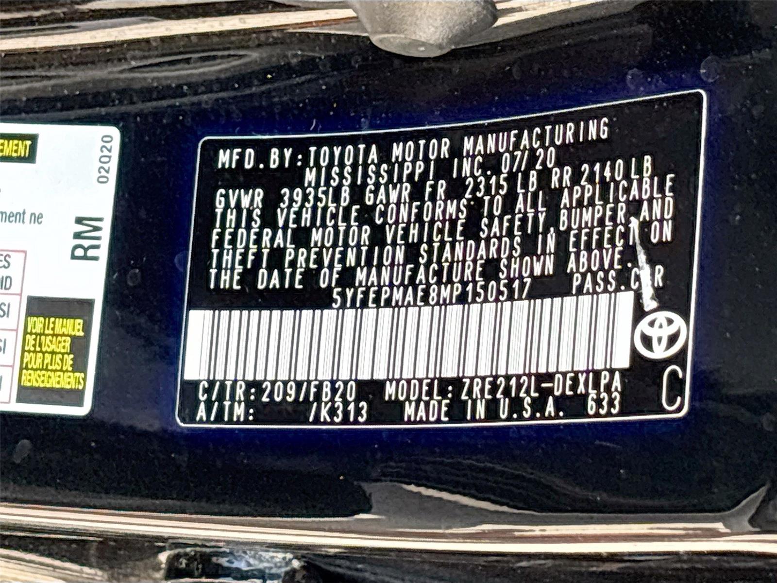 2021 Toyota Corolla LE