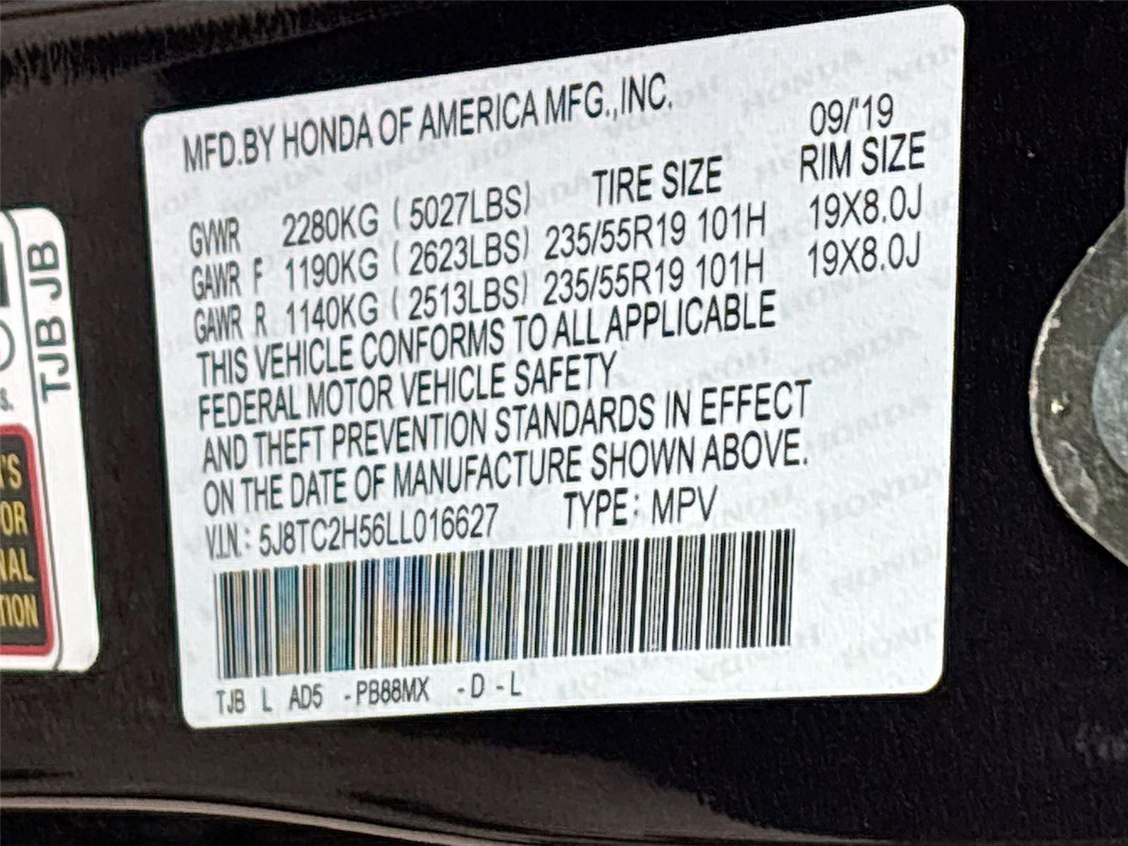 2020 Acura RDX w/Technology Pkg