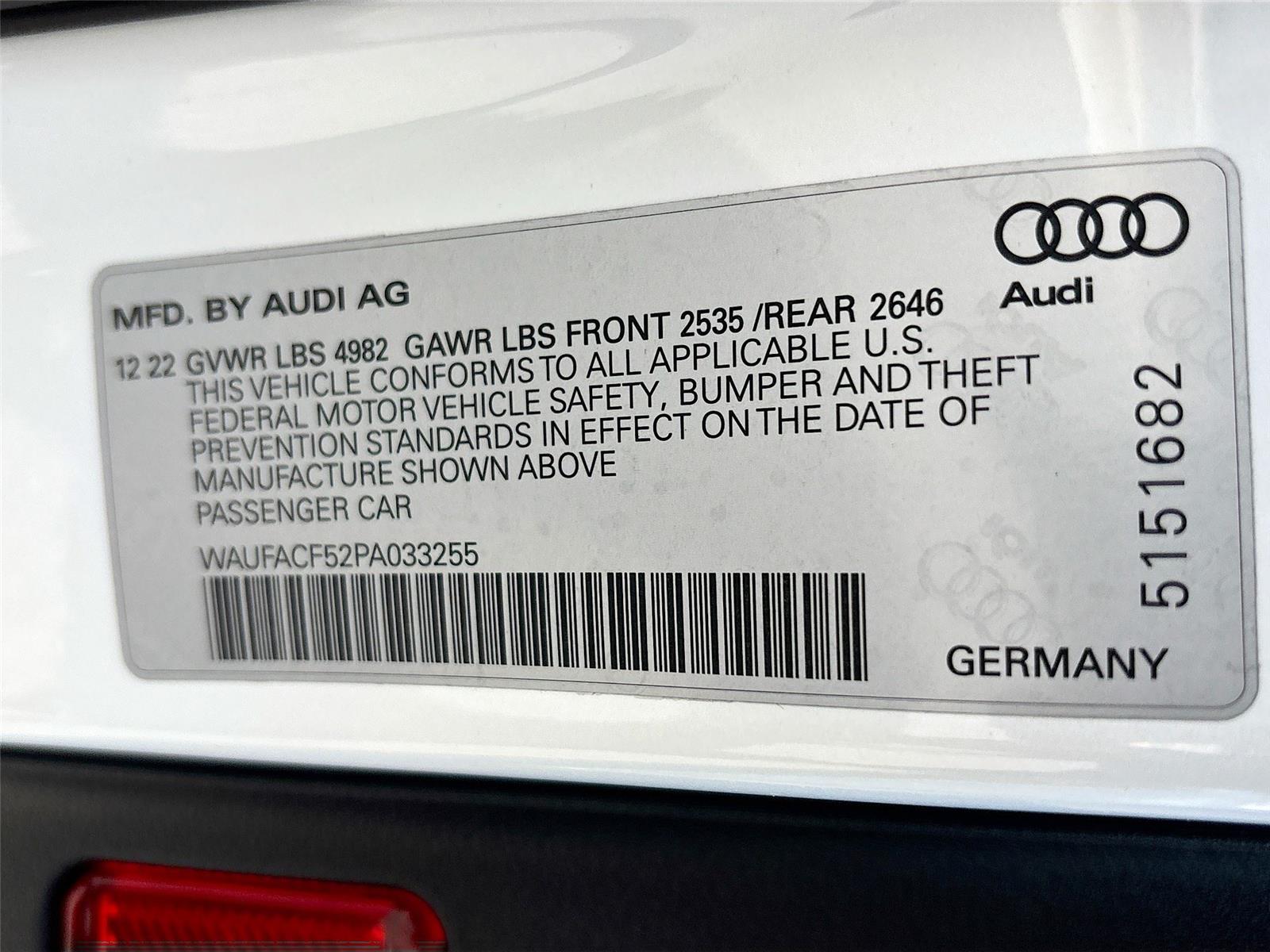 2023 Audi A5 Sportback S line Premium Plus