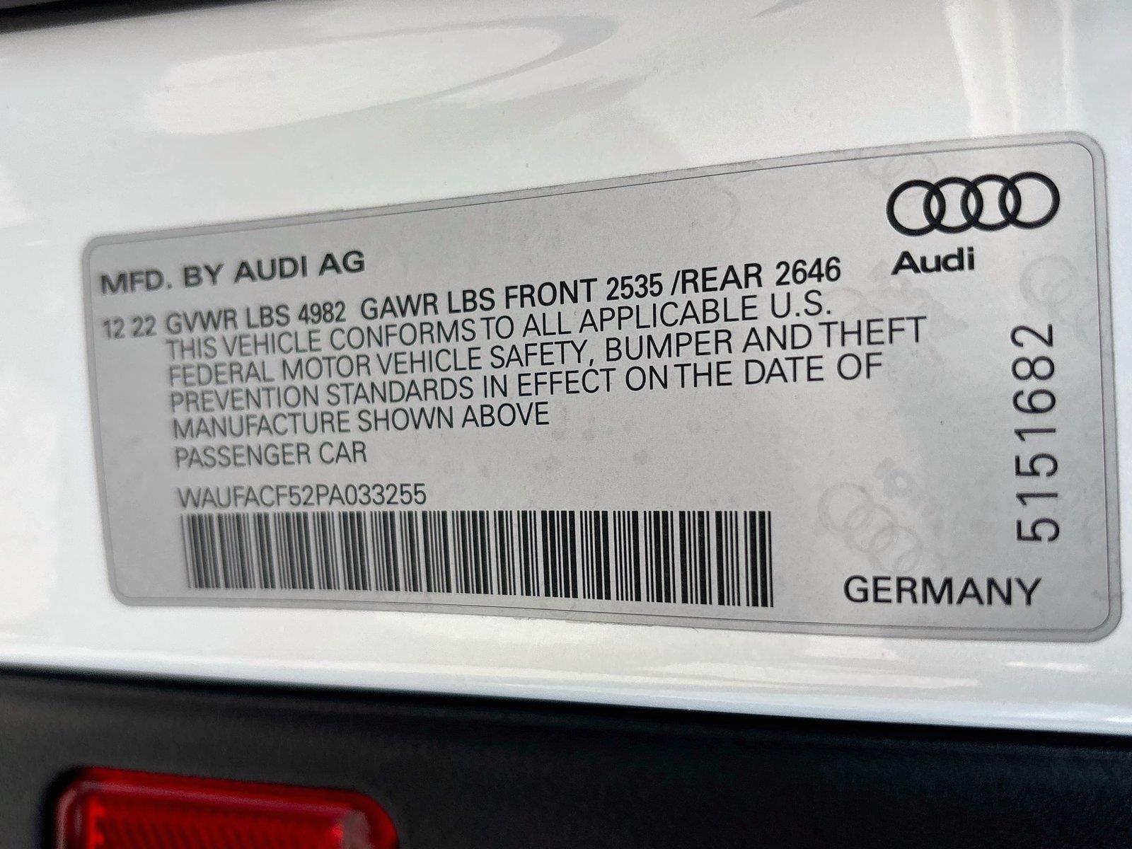2023 Audi A5 Sportback S line Premium Plus