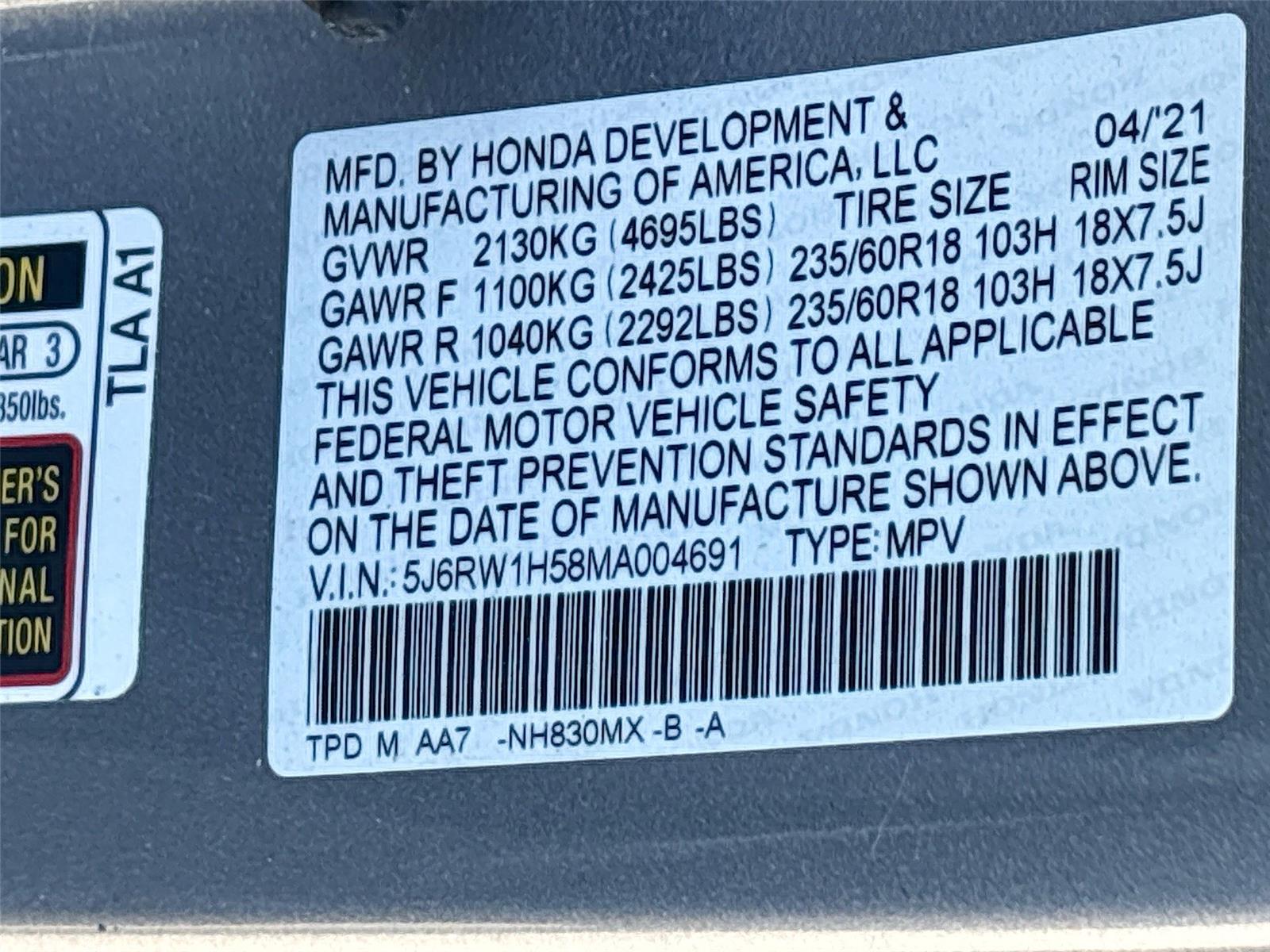 2021 Honda CR-V EX