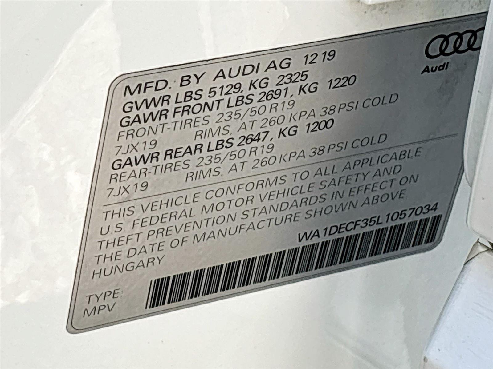 2020 Audi Q3 S line Premium