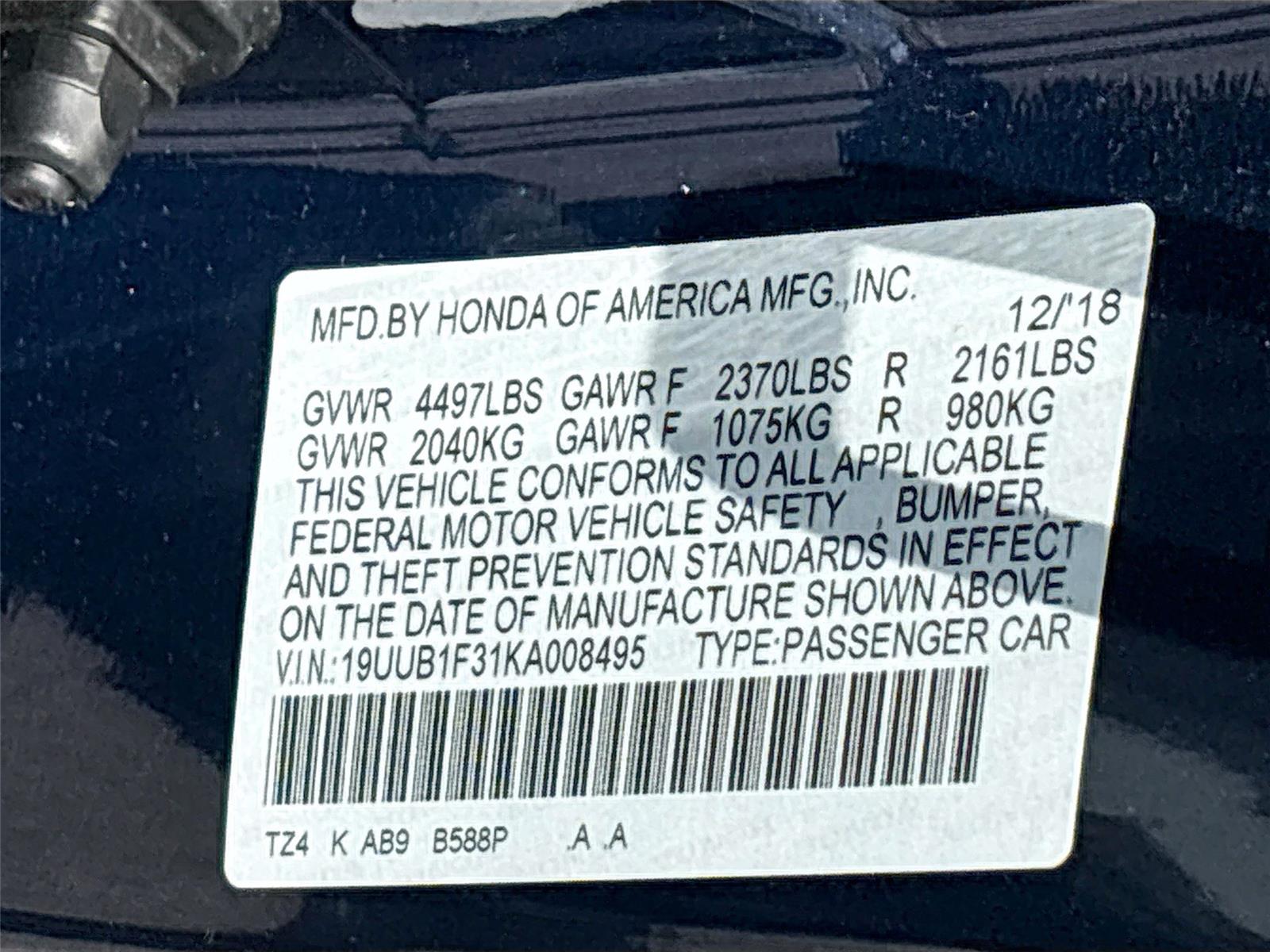 2019 Acura TLX