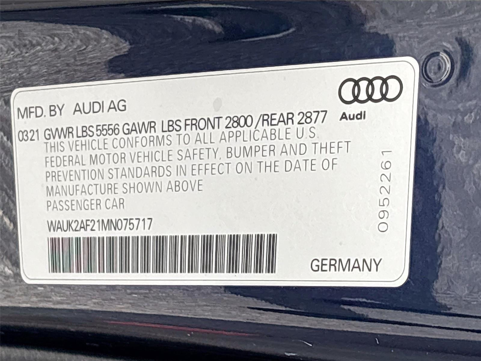 2021 Audi A6 Premium