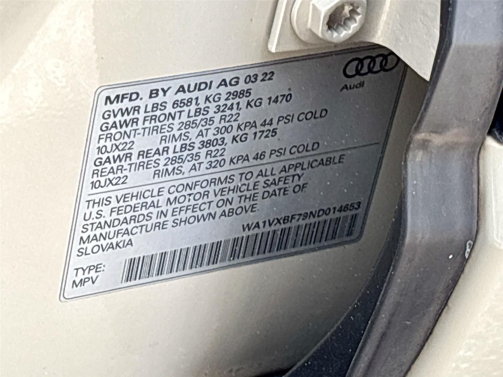 2022 Audi Q7 Prestige