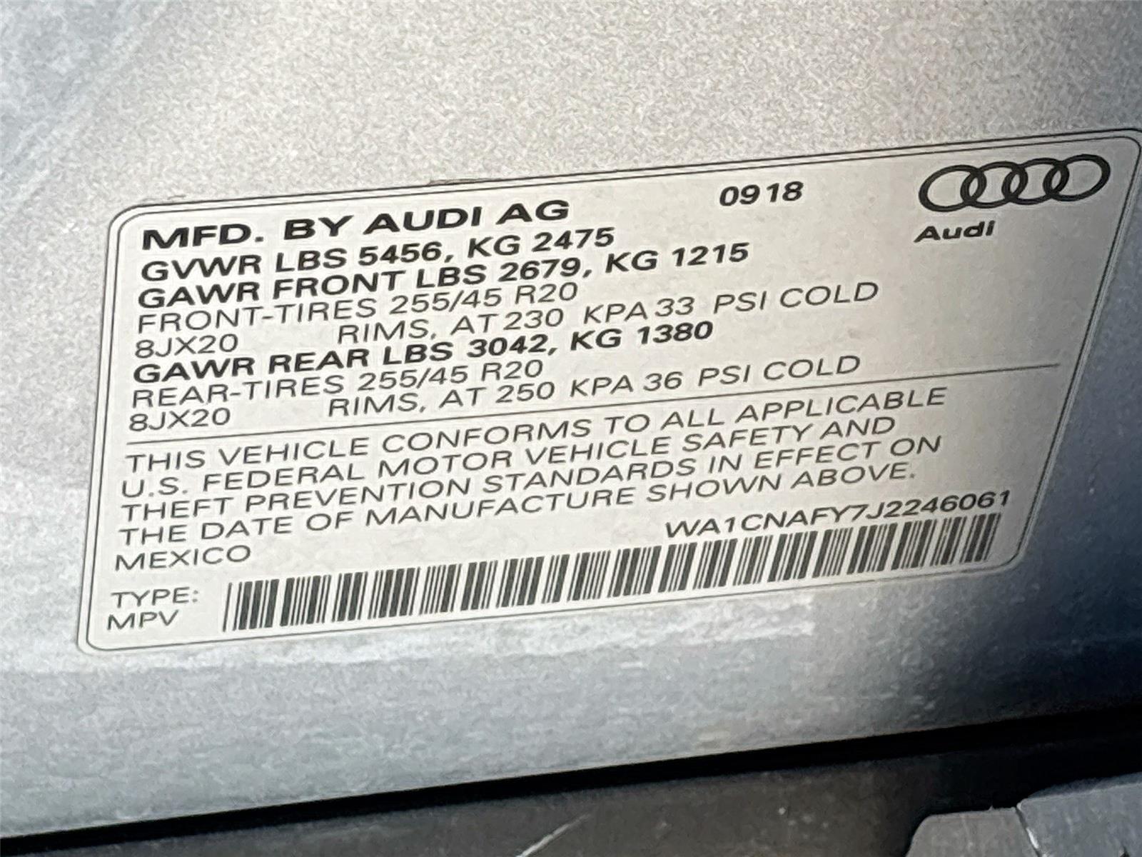 2018 Audi Q5 Prestige