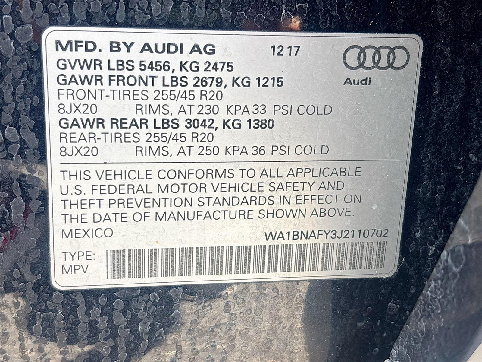 2018 Audi Q5 Premium Plus