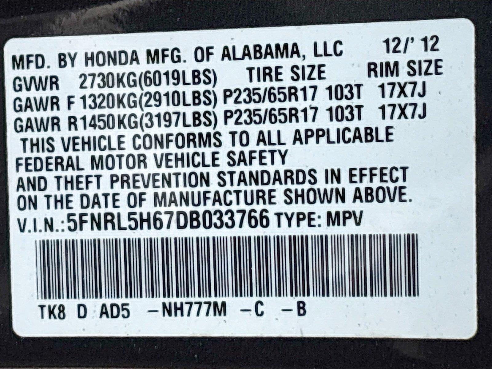 2013 Honda Odyssey EX-L