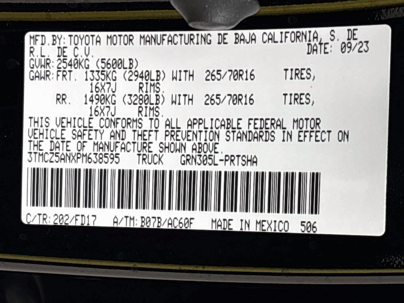 2023 Toyota Tacoma TRD Off Road