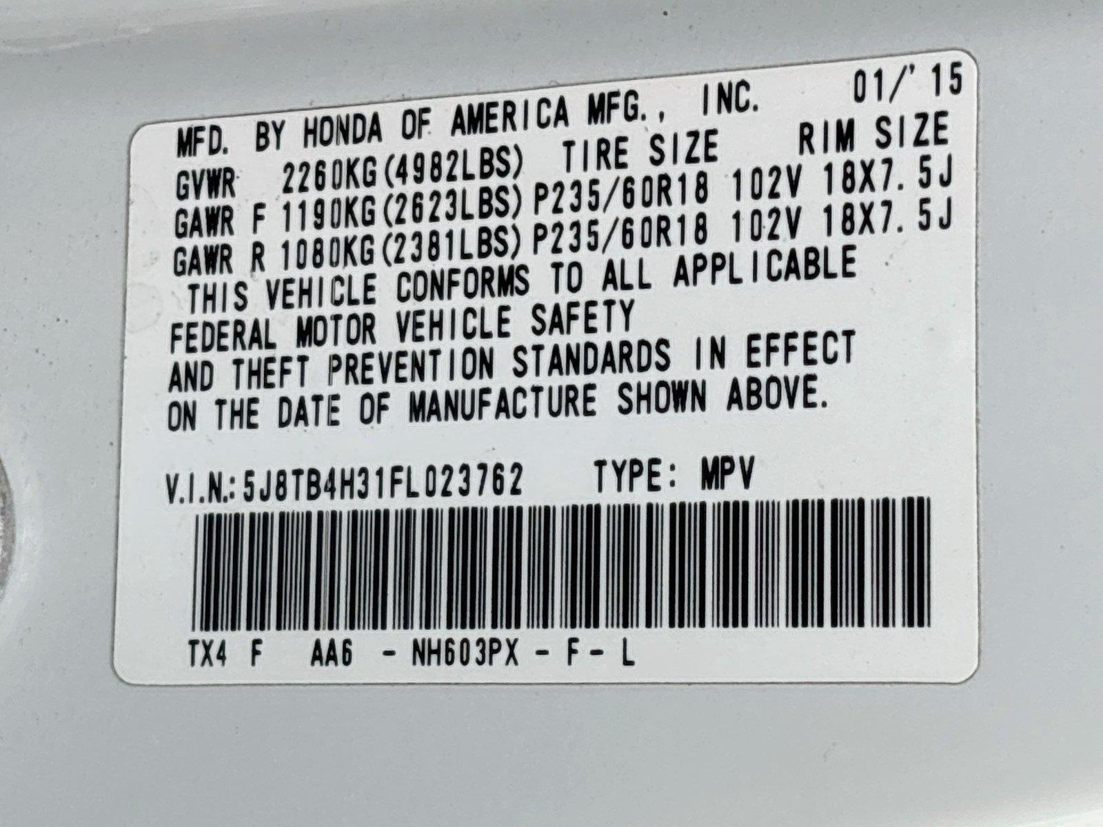 2015 Acura RDX
