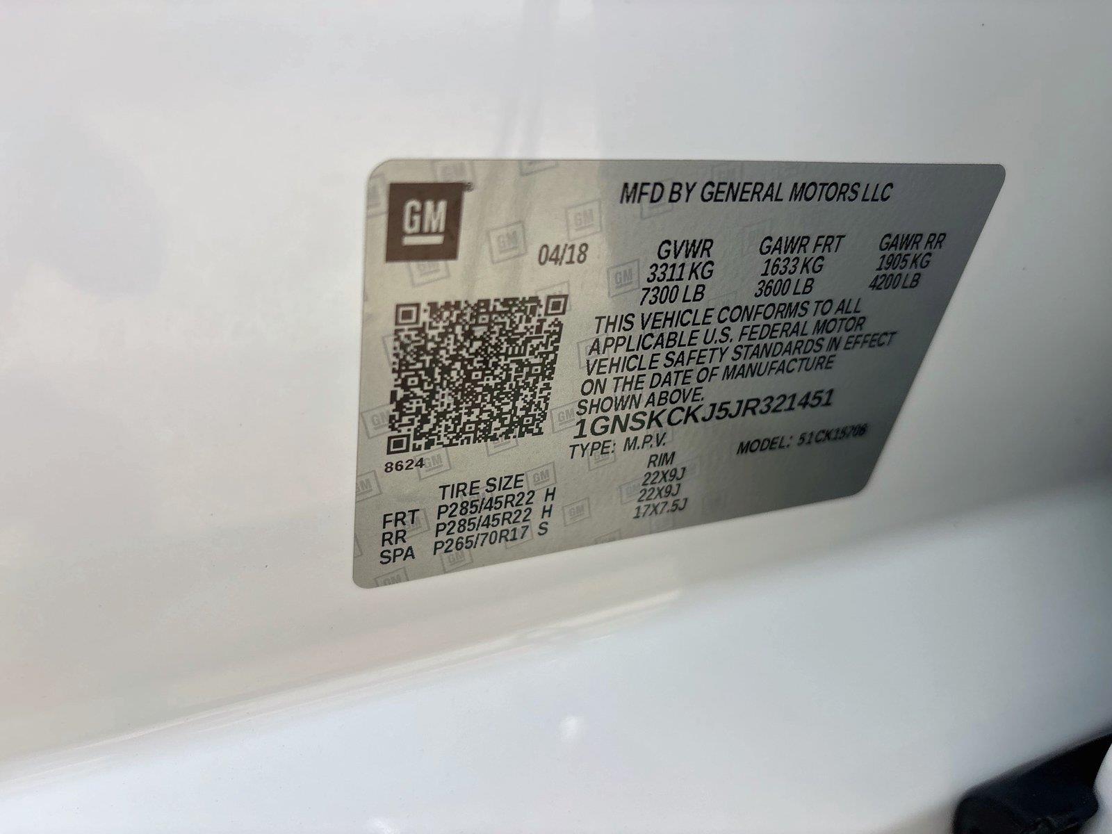 2018 Chevrolet Tahoe Premier