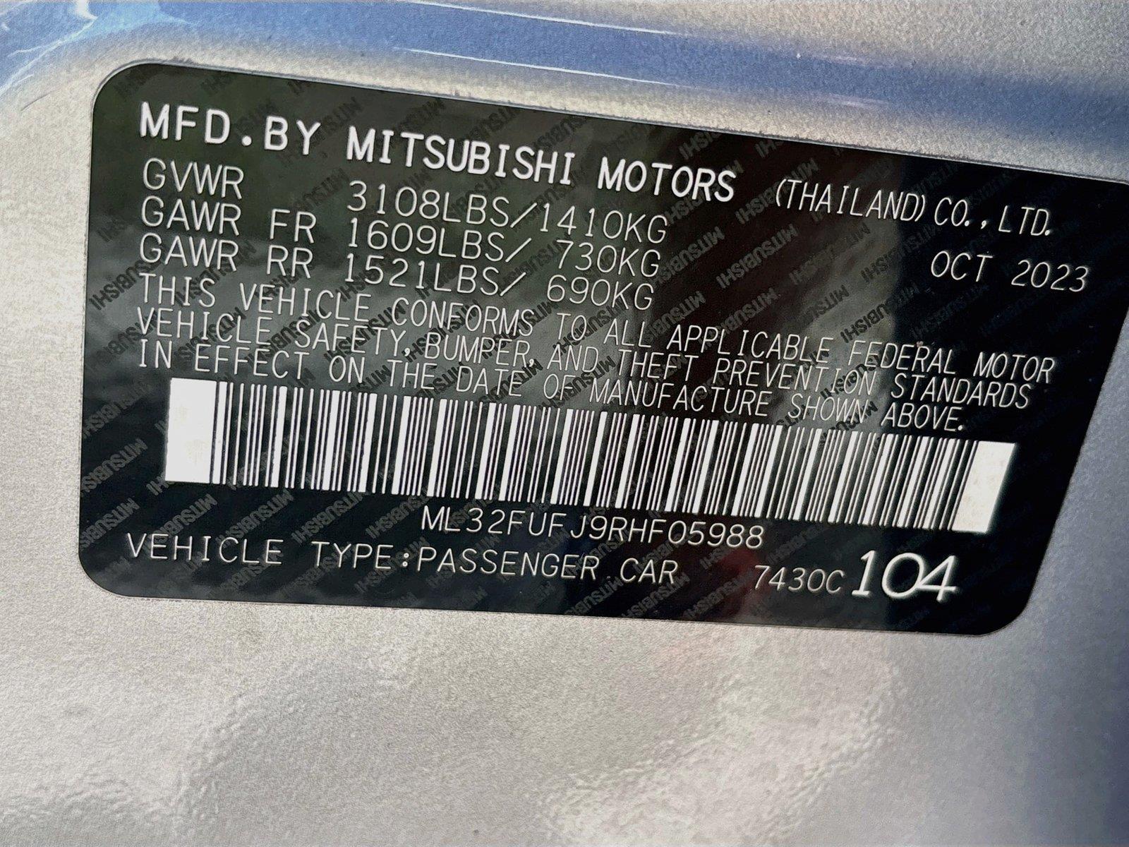 2024 Mitsubishi Mirage G4 Black Edition