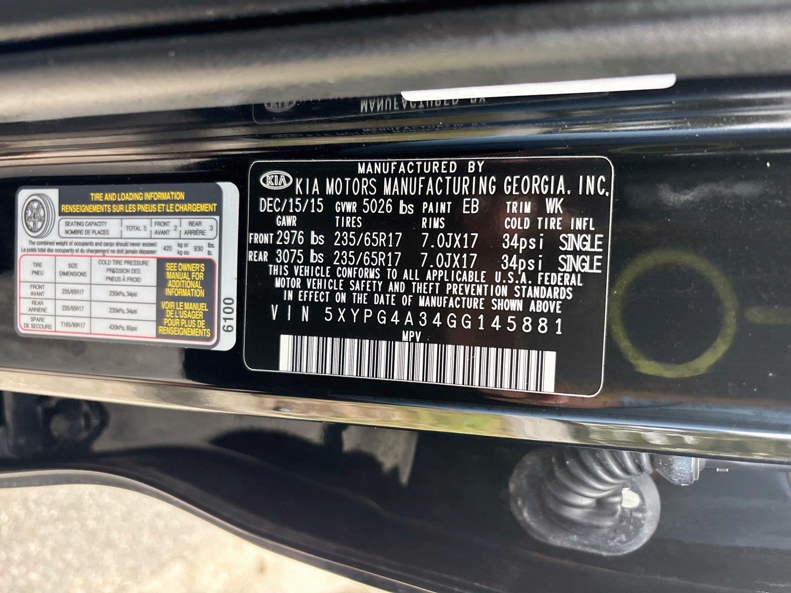 2016 Kia Sorento LX