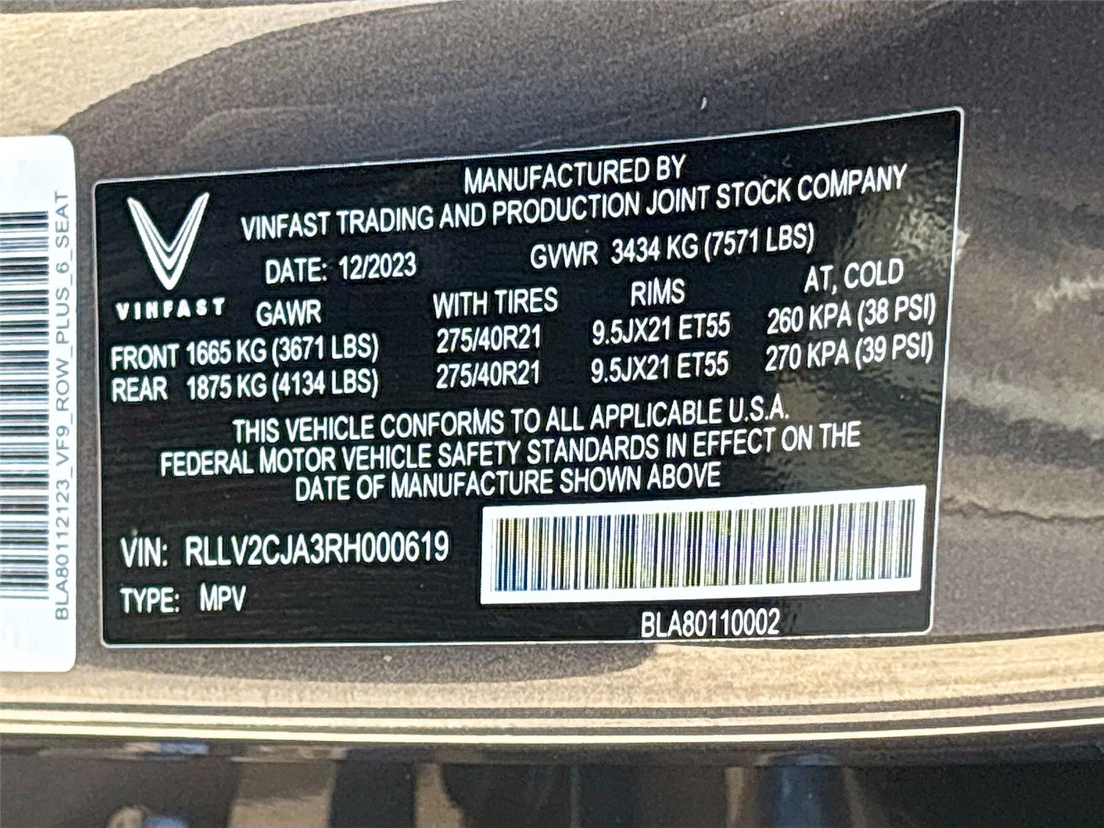 2024 VinFast VF 9 Plus