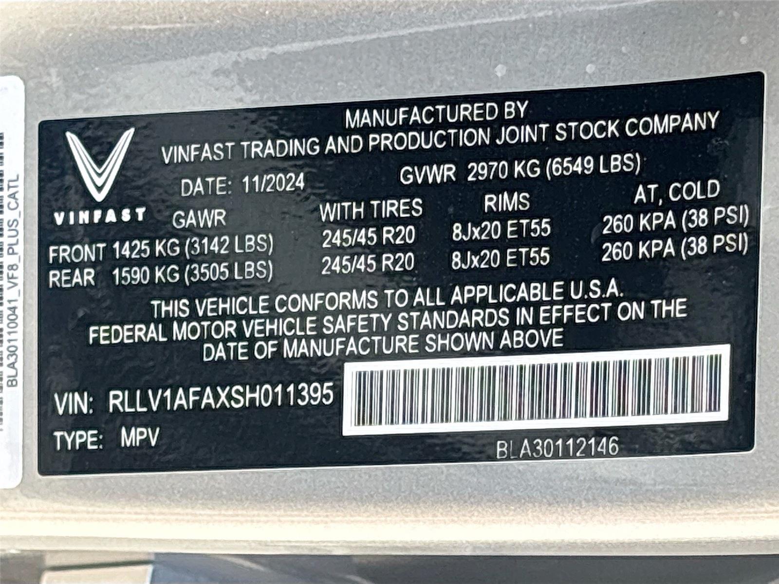 2025 VinFast VF 8 Plus