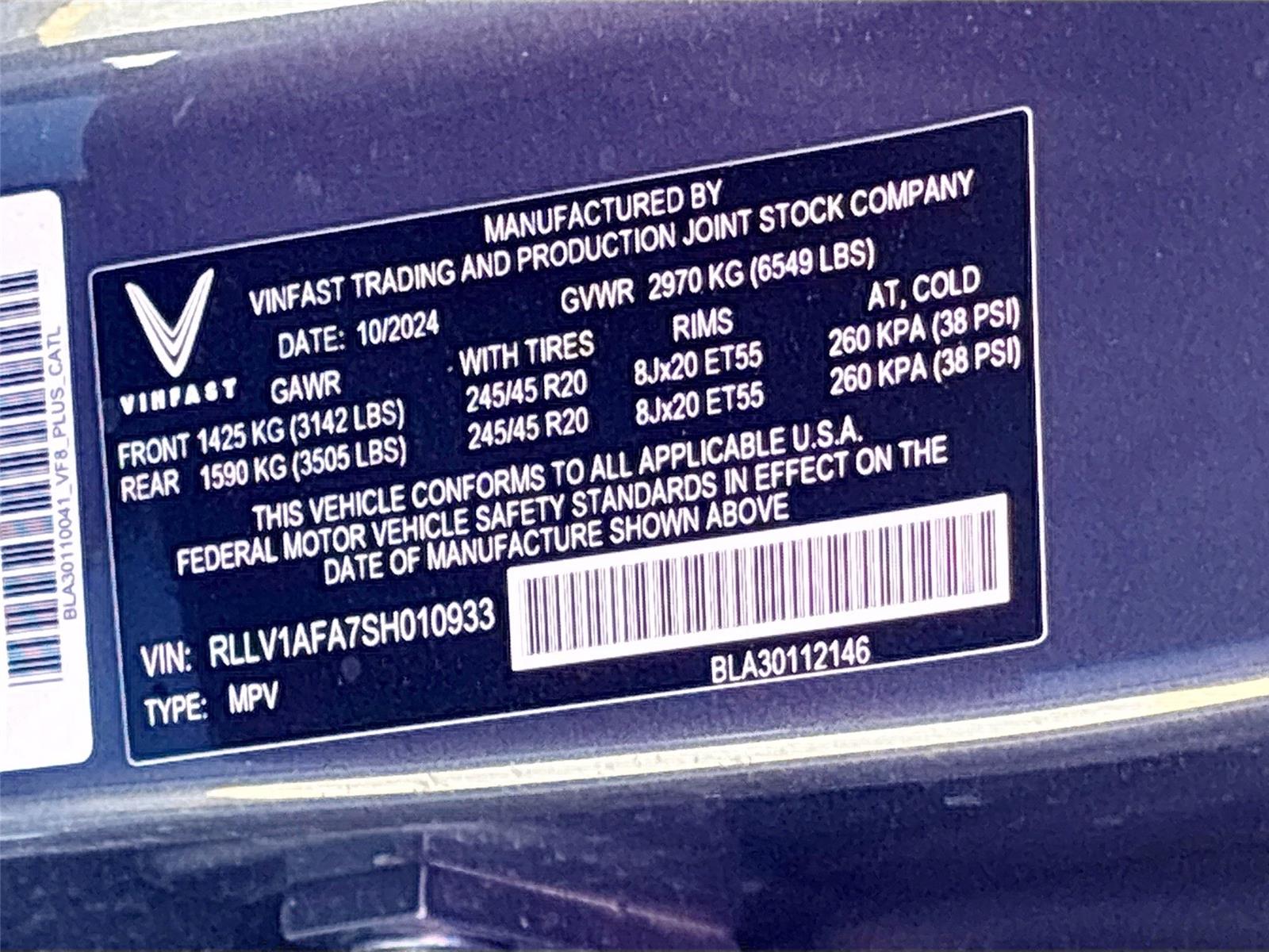 2025 VinFast VF 8 Plus