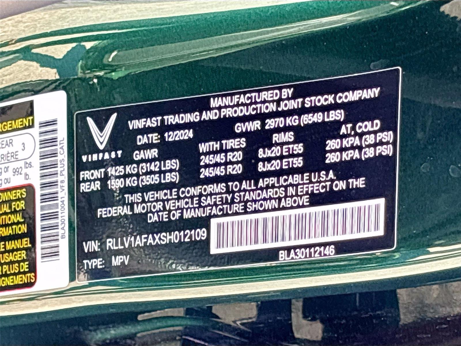 2025 VinFast VF 8 Plus