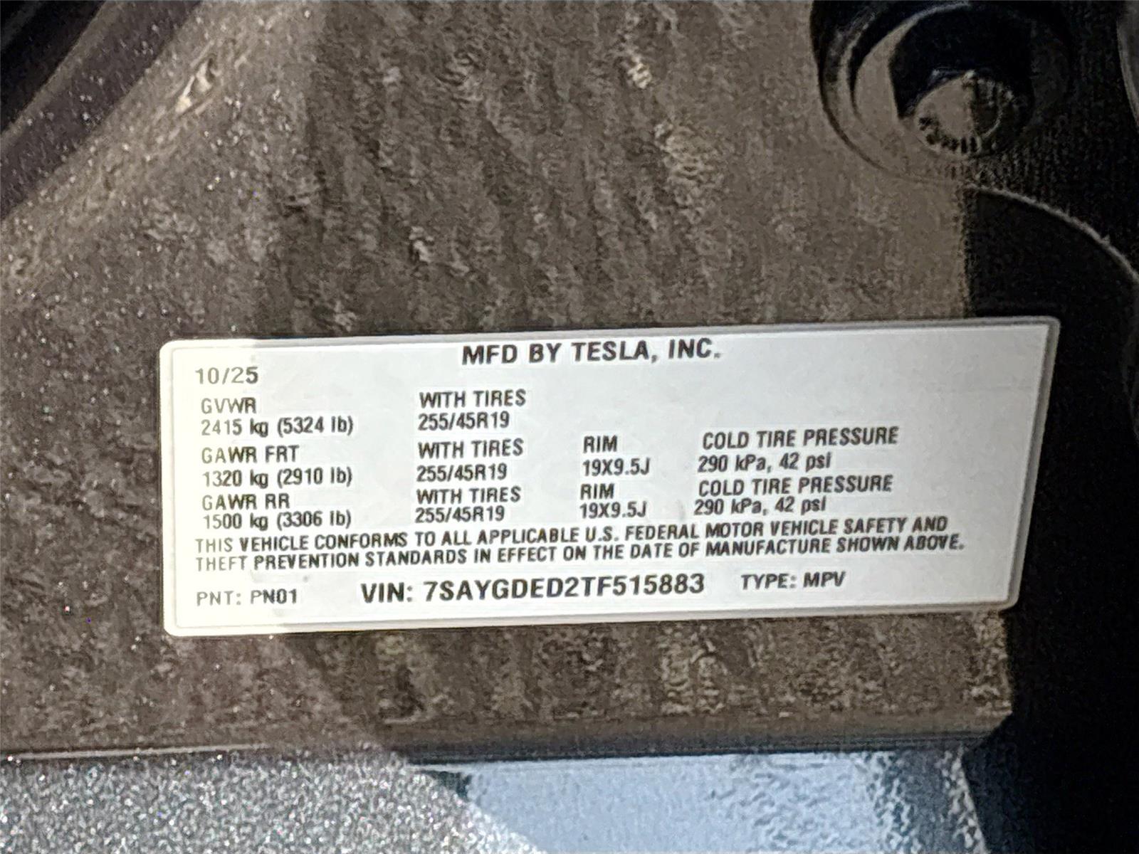 2026 Tesla Model Y Standard