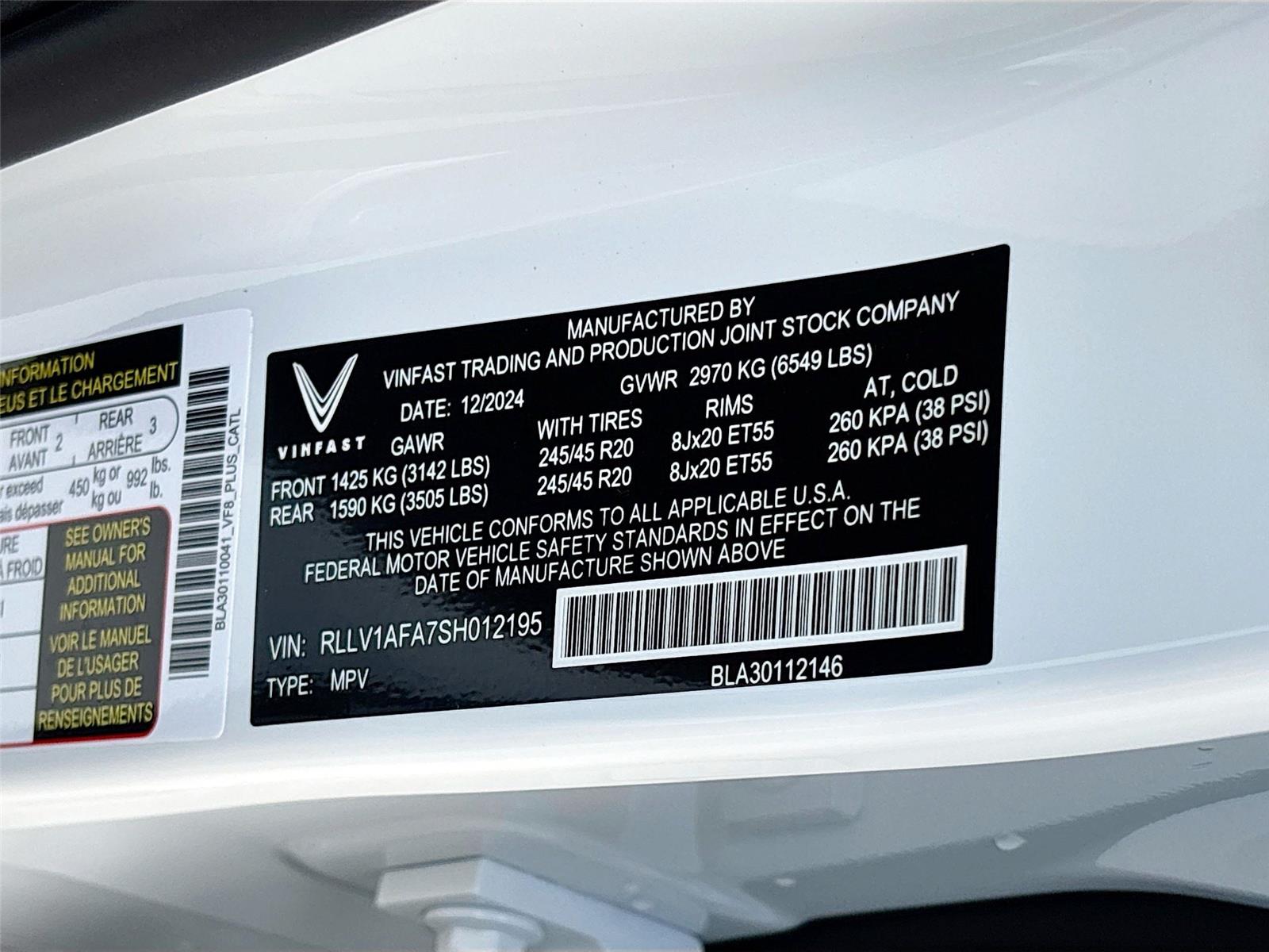 2025 VinFast VF 8 Plus