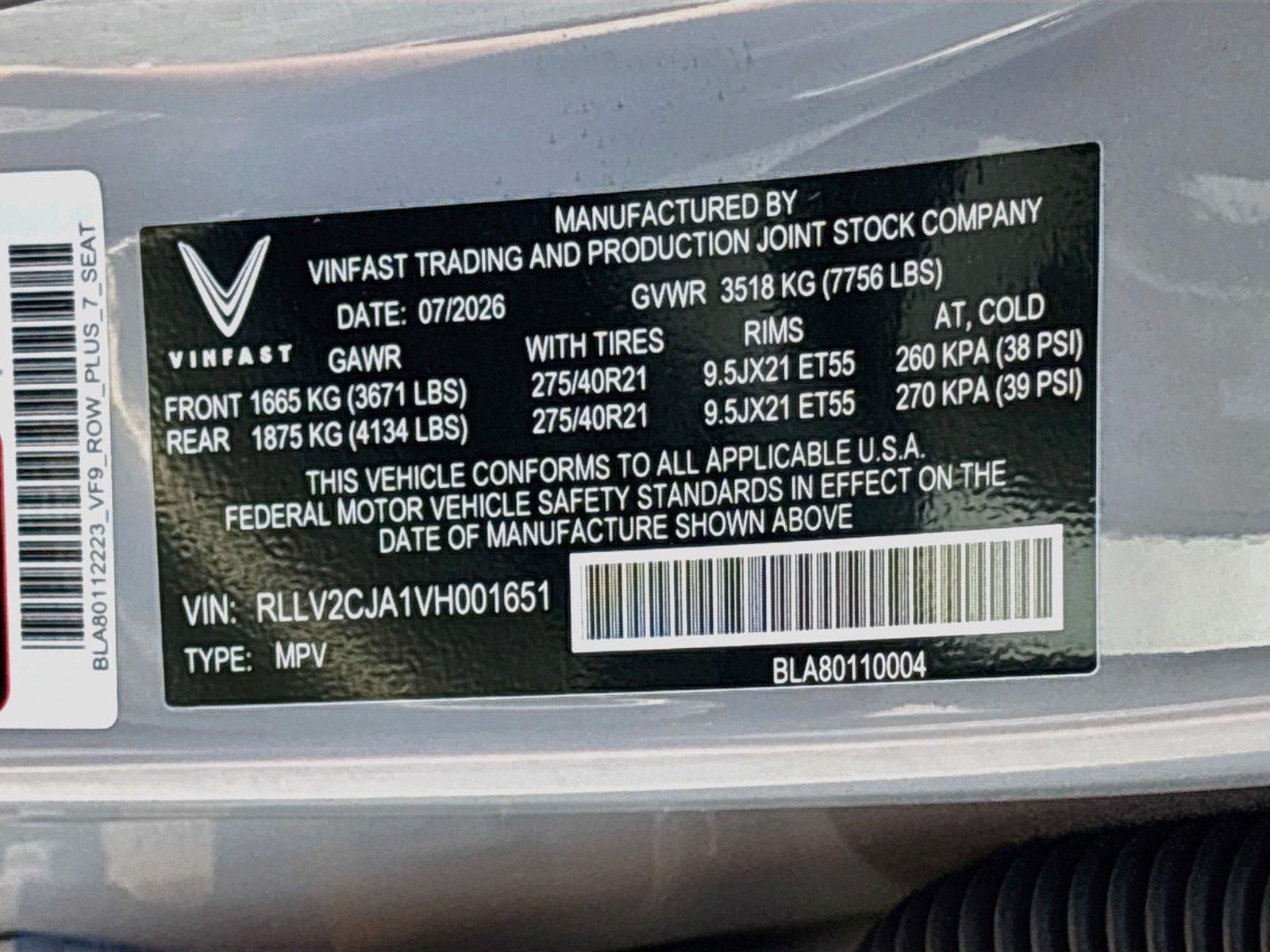 2027 VinFast VF 9 Plus