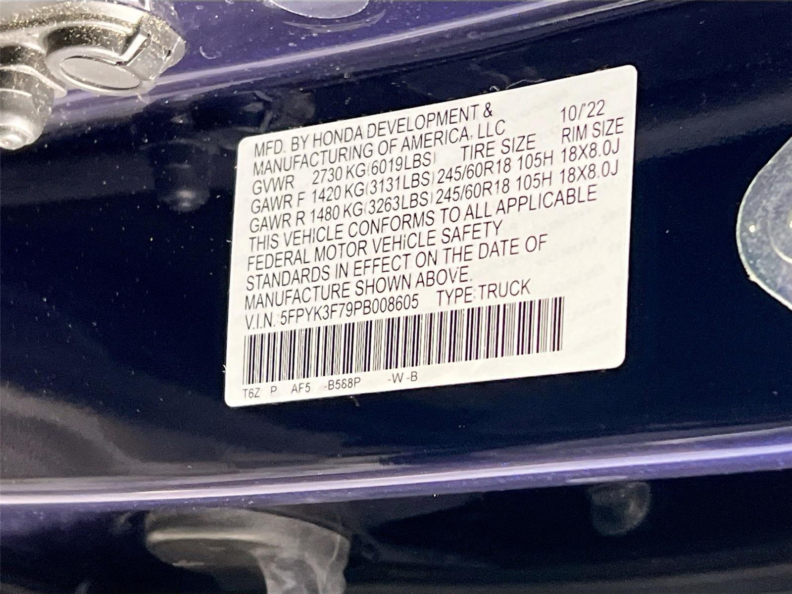 2023 Honda Ridgeline RTL-E photo 32