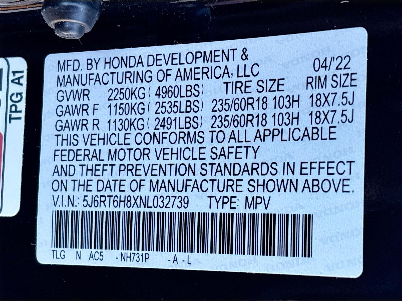 2022 Honda CR-V Hybrid EX-L