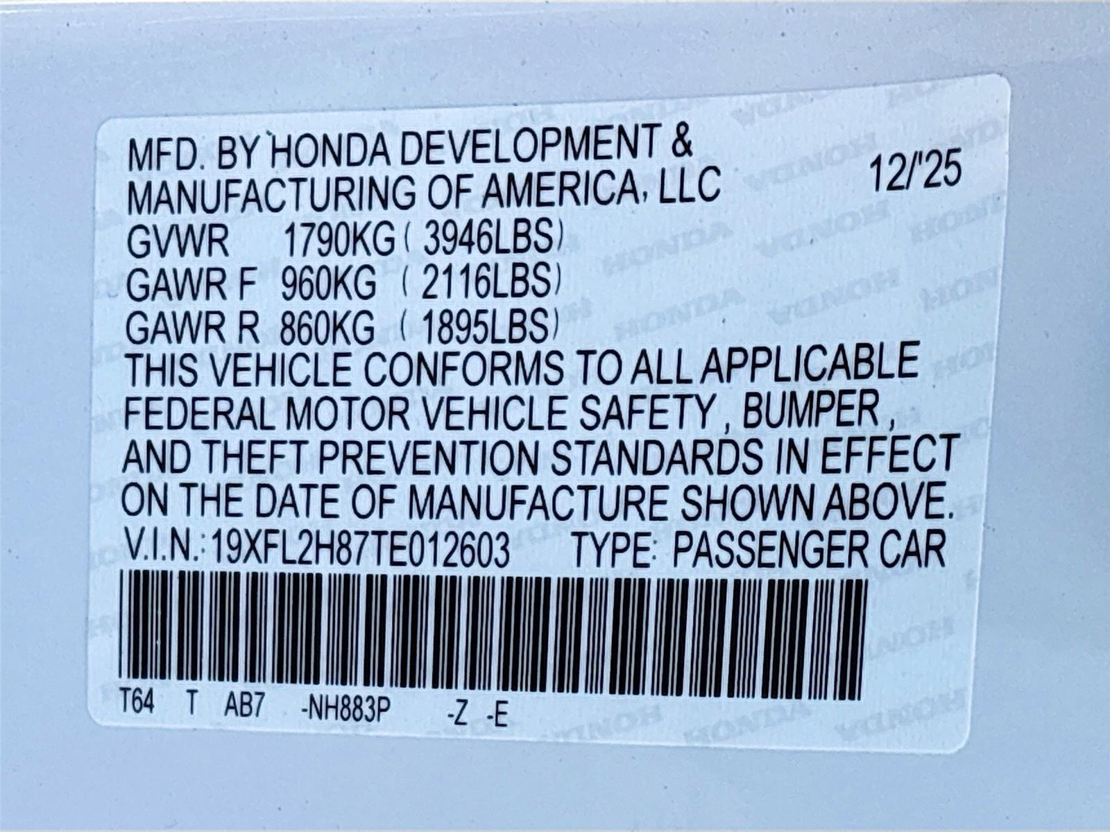 2026 Honda Civic Sport